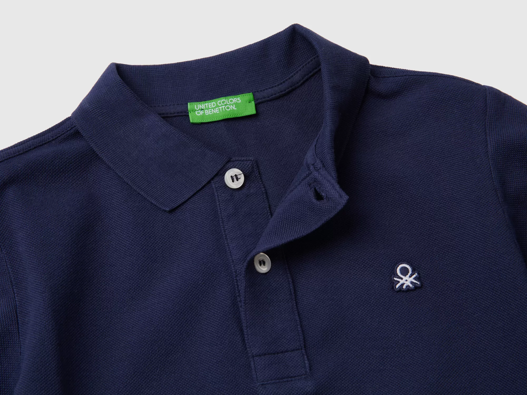 Benetton Polo Slim Fit De 100 % Algodón Organico-Niños Polos