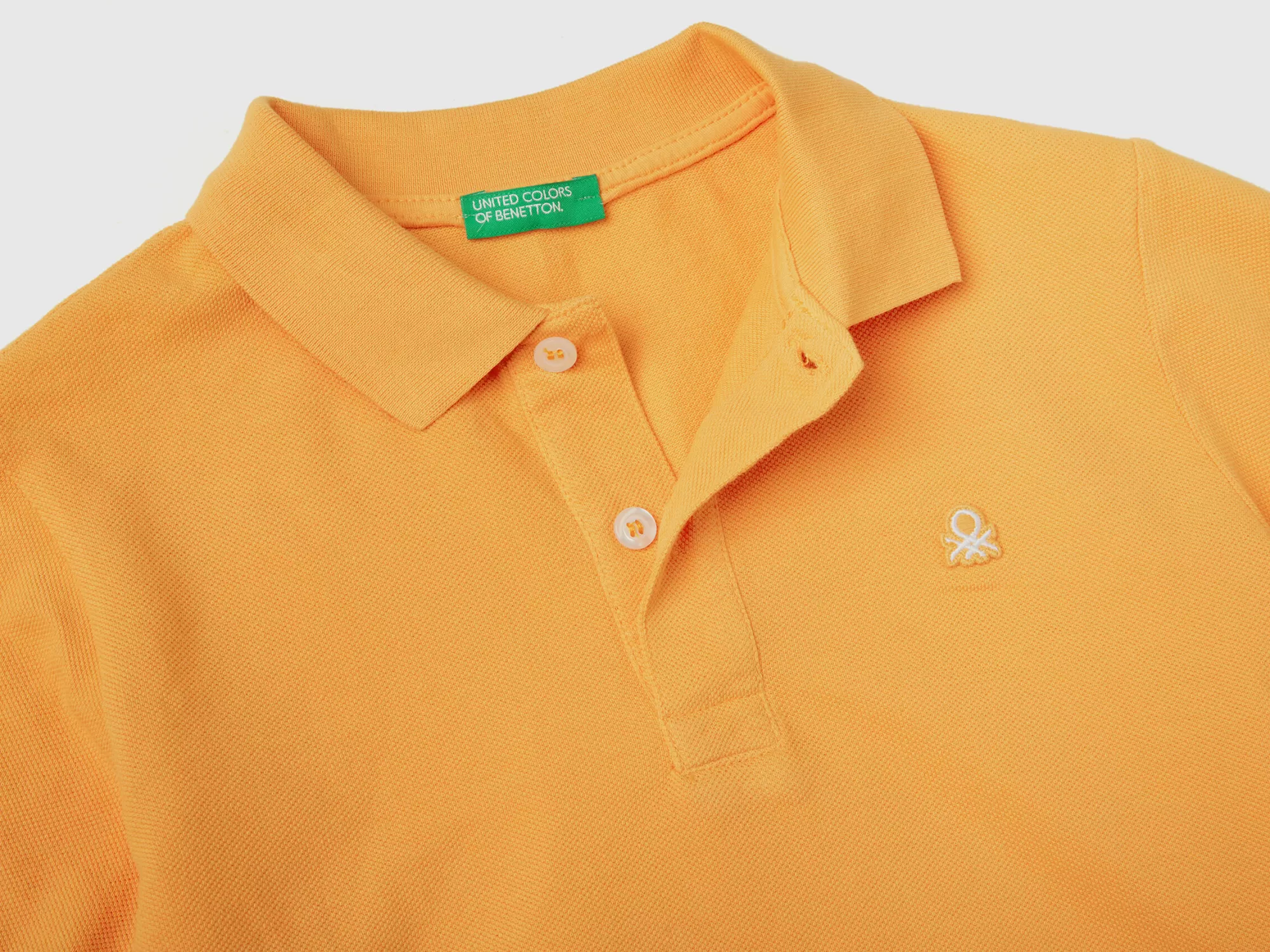 Benetton Polo Slim Fit De 100 % Algodón Organico-Niños Polos