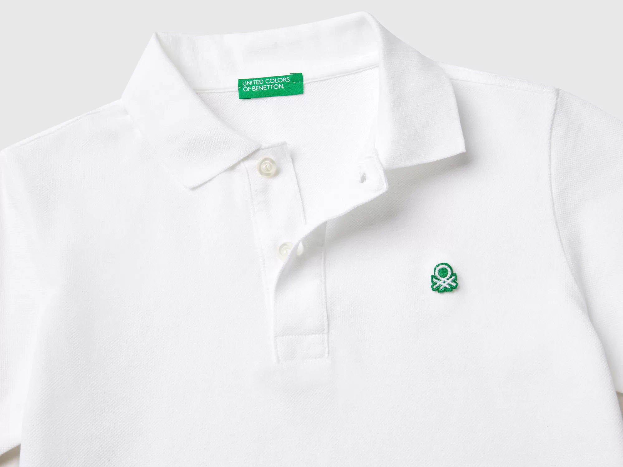 Benetton Polo Slim Fit De 100 % Algodón Organico-Niños Polos