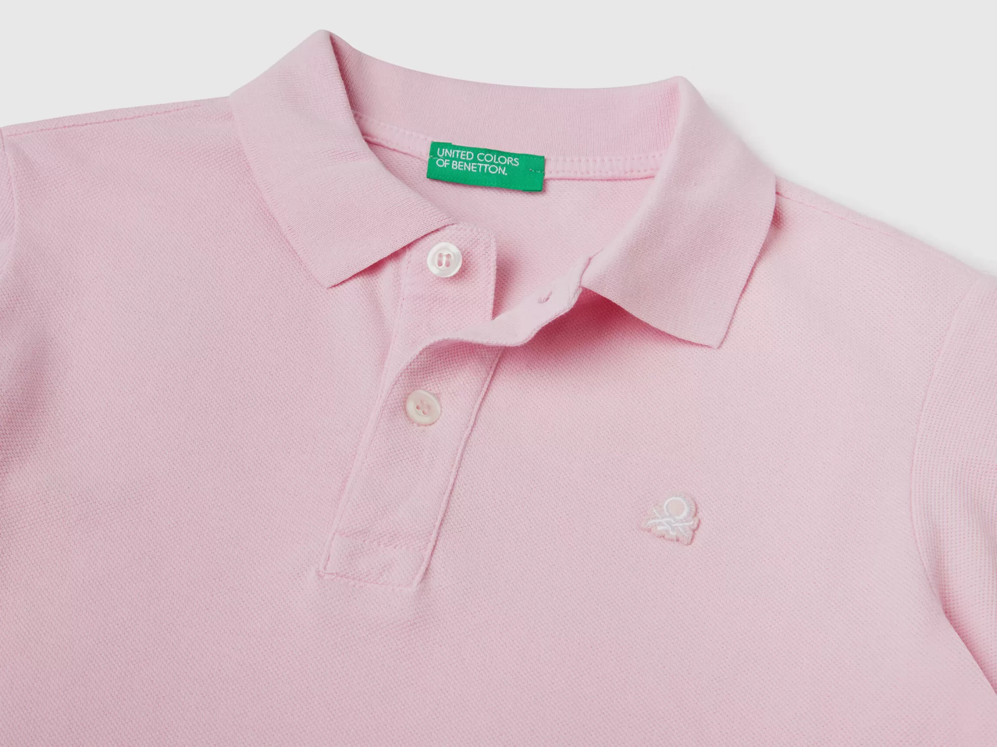 Benetton Polo Slim Fit De 100 % Algodón Organico-Niños Polos