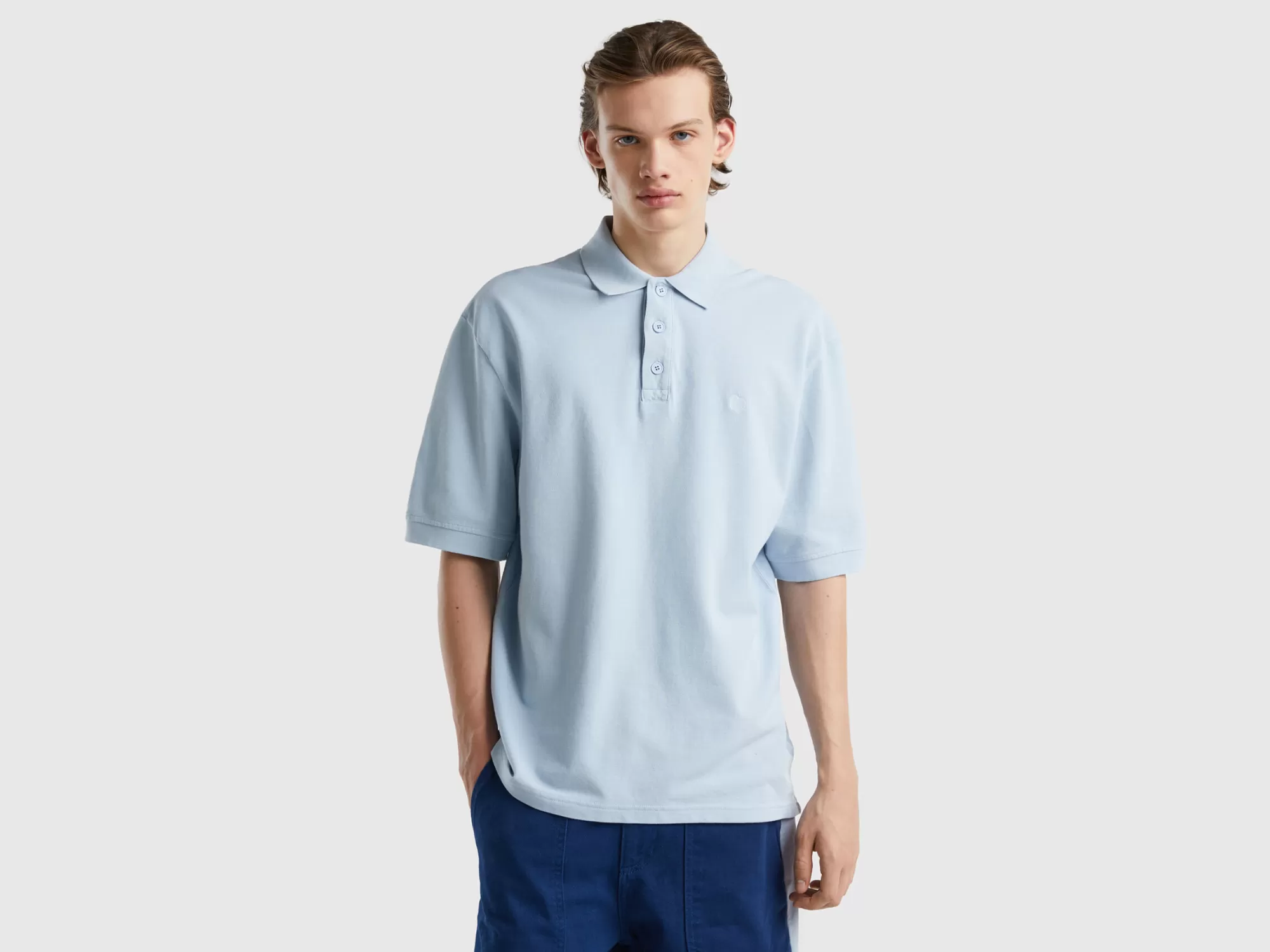 Benetton Polode Algodón Organico-Hombre Polos