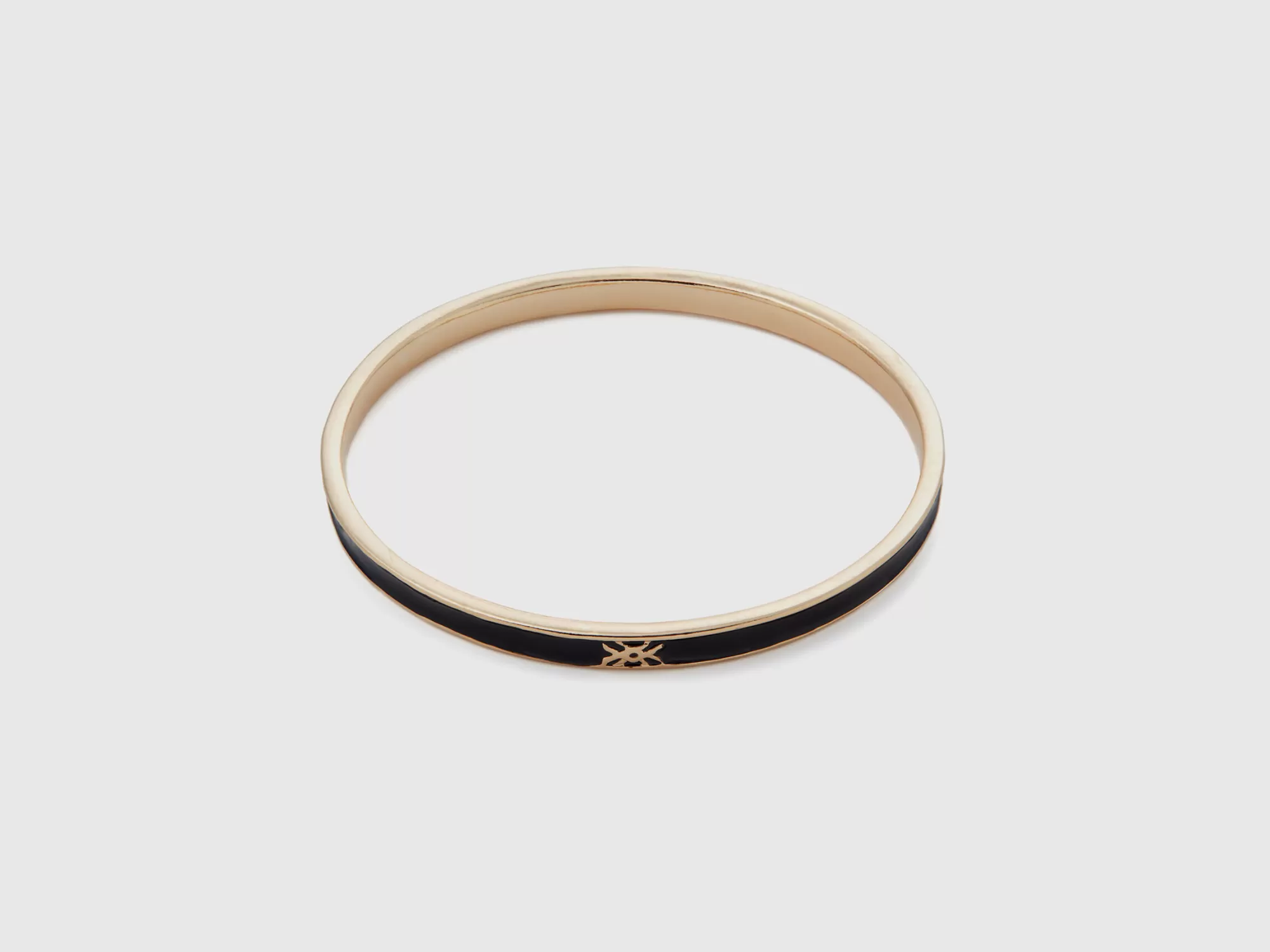 Benetton Pulsera Bangle Fina Negra-Mujer Bisutería