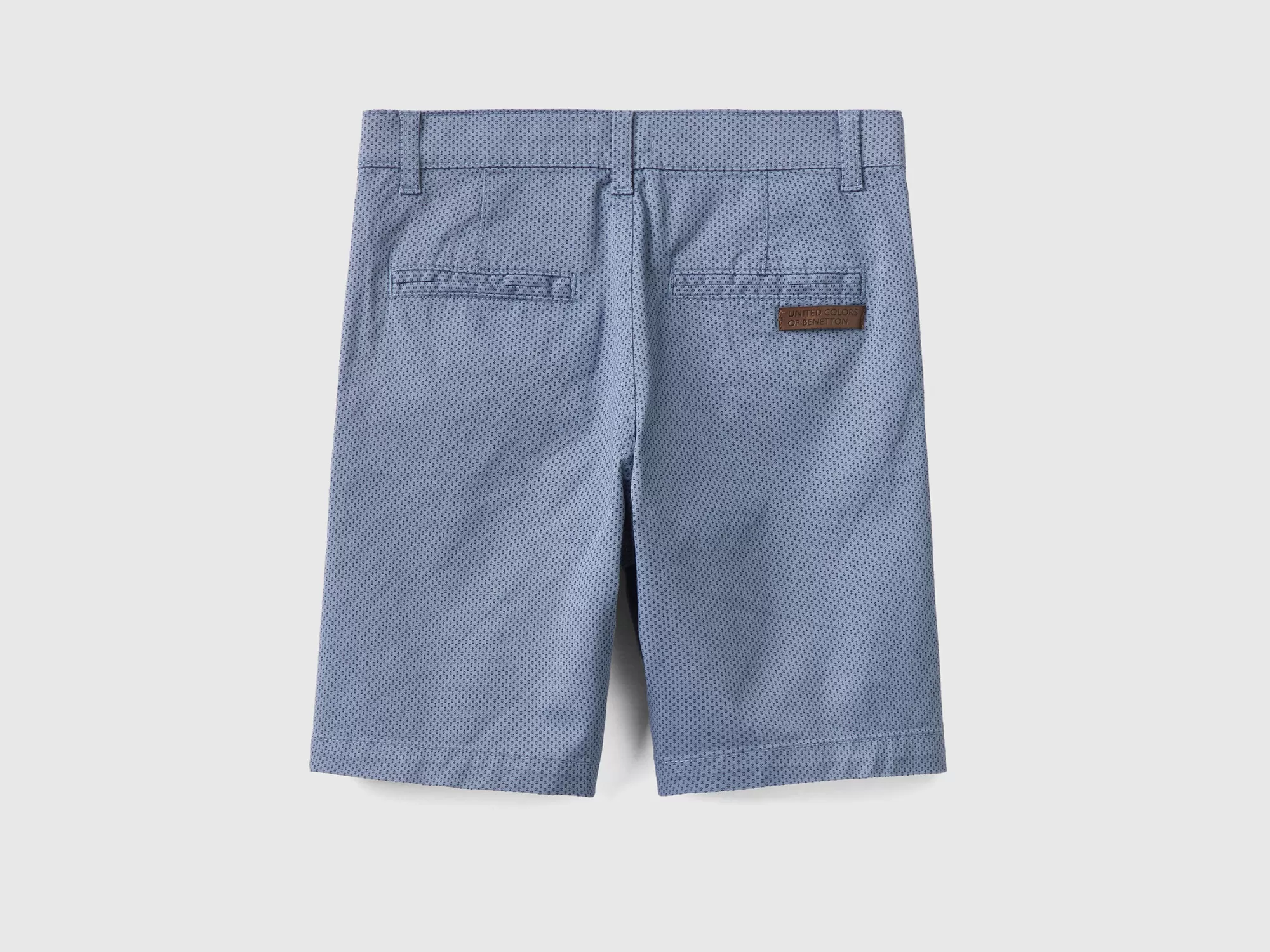 Benetton Shorts Cenidos Con Microestampado-Niños Pantalones Y Vaqueros