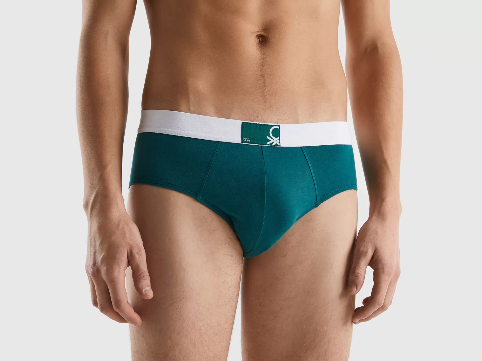 Benetton Slip De Algodón Organico Elastico-Hombre Ropa Interior Y Pijamas