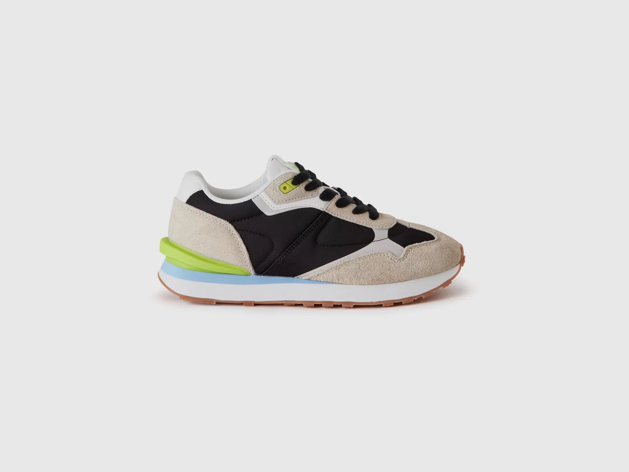 Benetton Sneakers De Nailon Y Piel-Mujer Accesorios Y Calzado