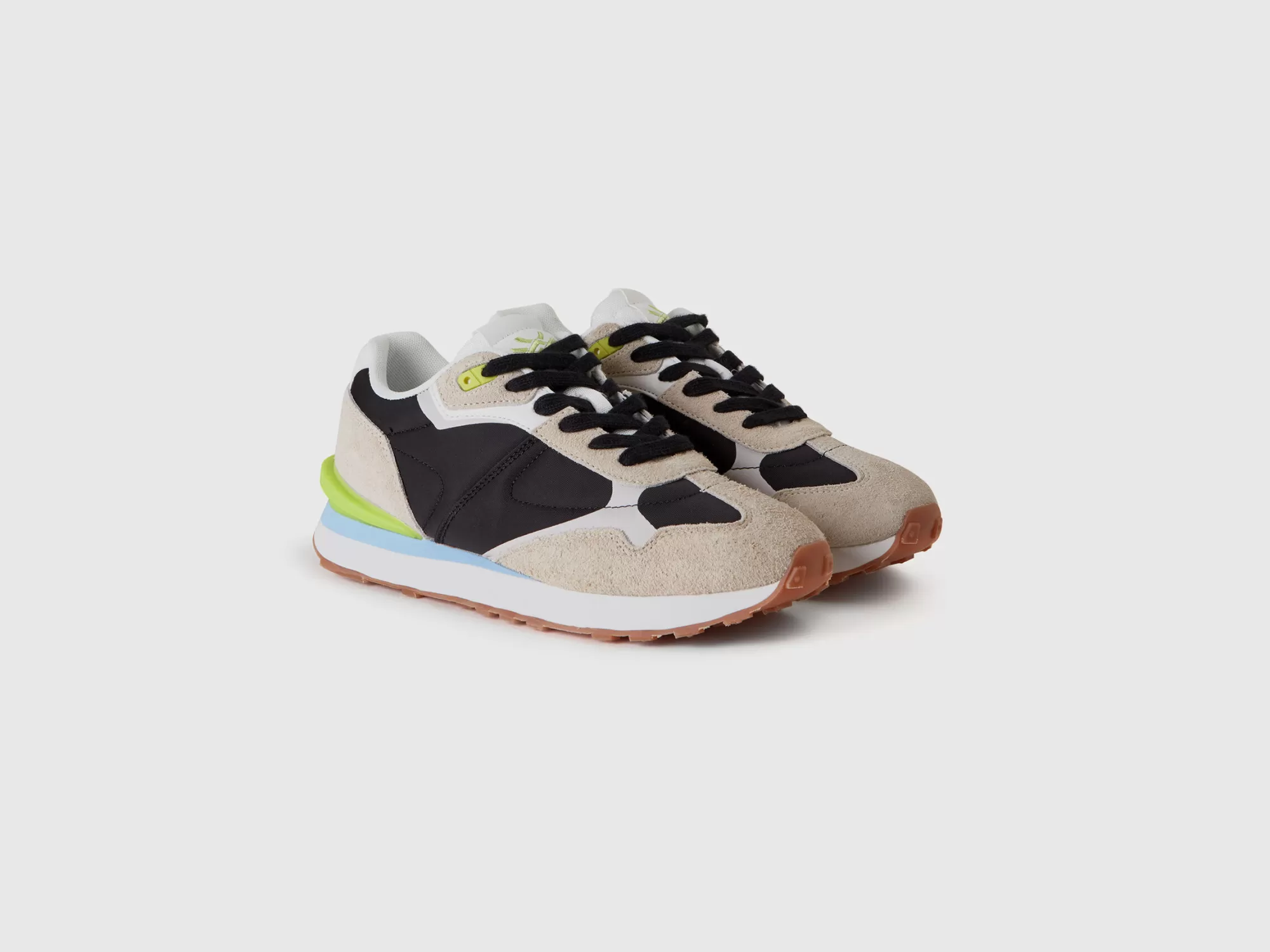 Benetton Sneakers De Nailon Y Piel-Mujer Accesorios Y Calzado