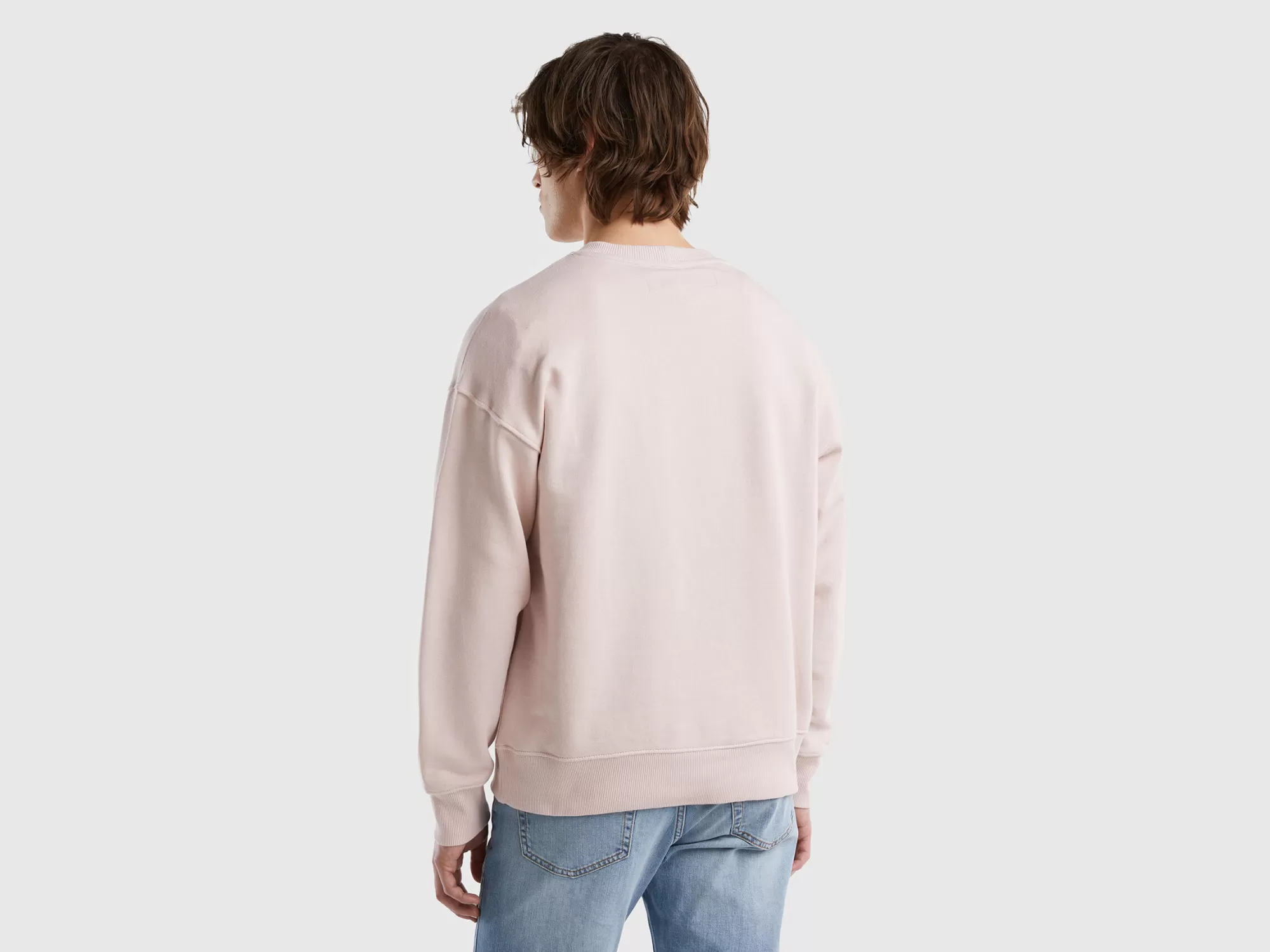 Benetton Sudadera Cerrada De 100 % Algodón-Hombre Sudaderas