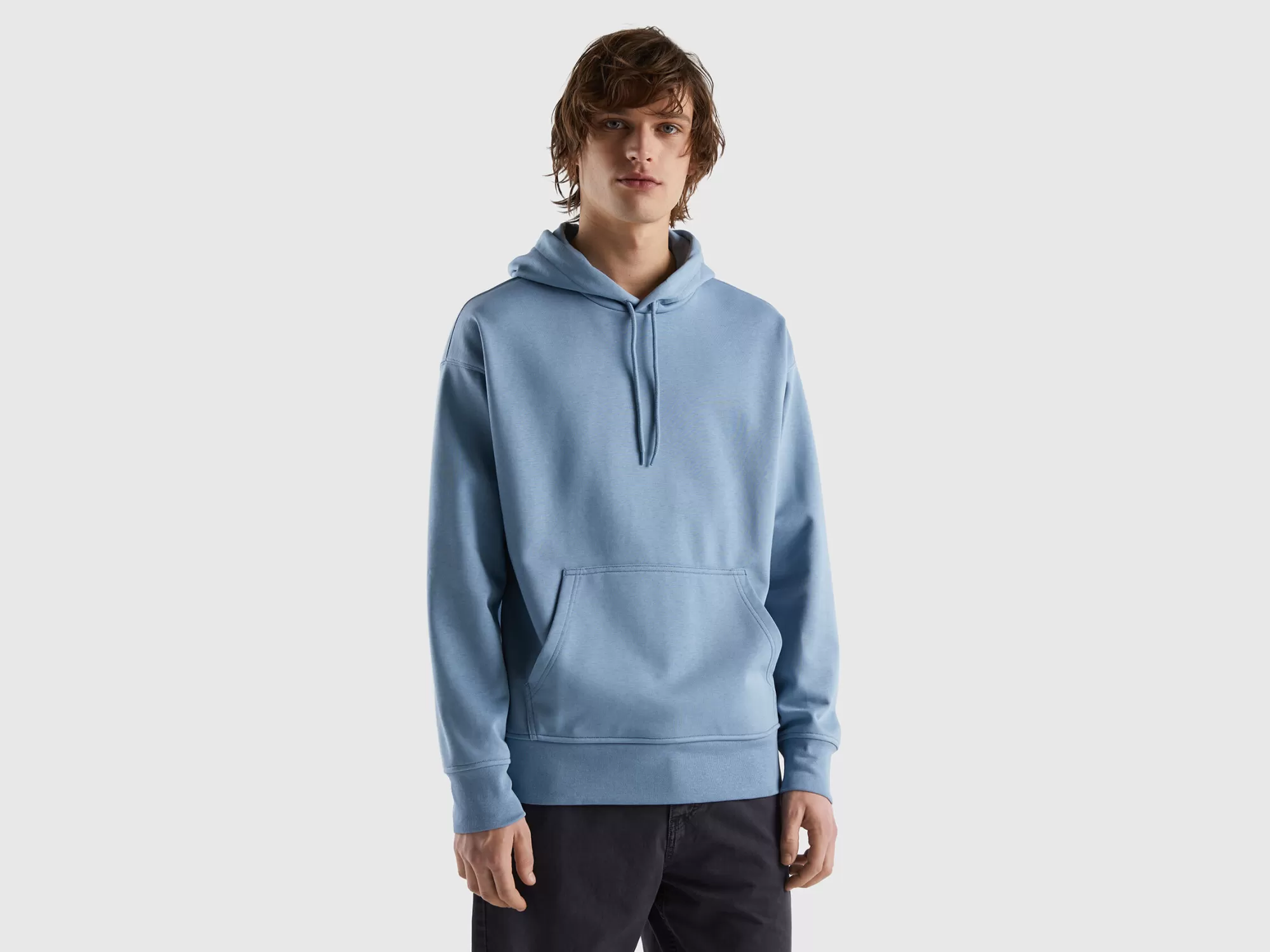 Benetton Sudadera Con Capucha Y Estampado-Hombre Sudaderas