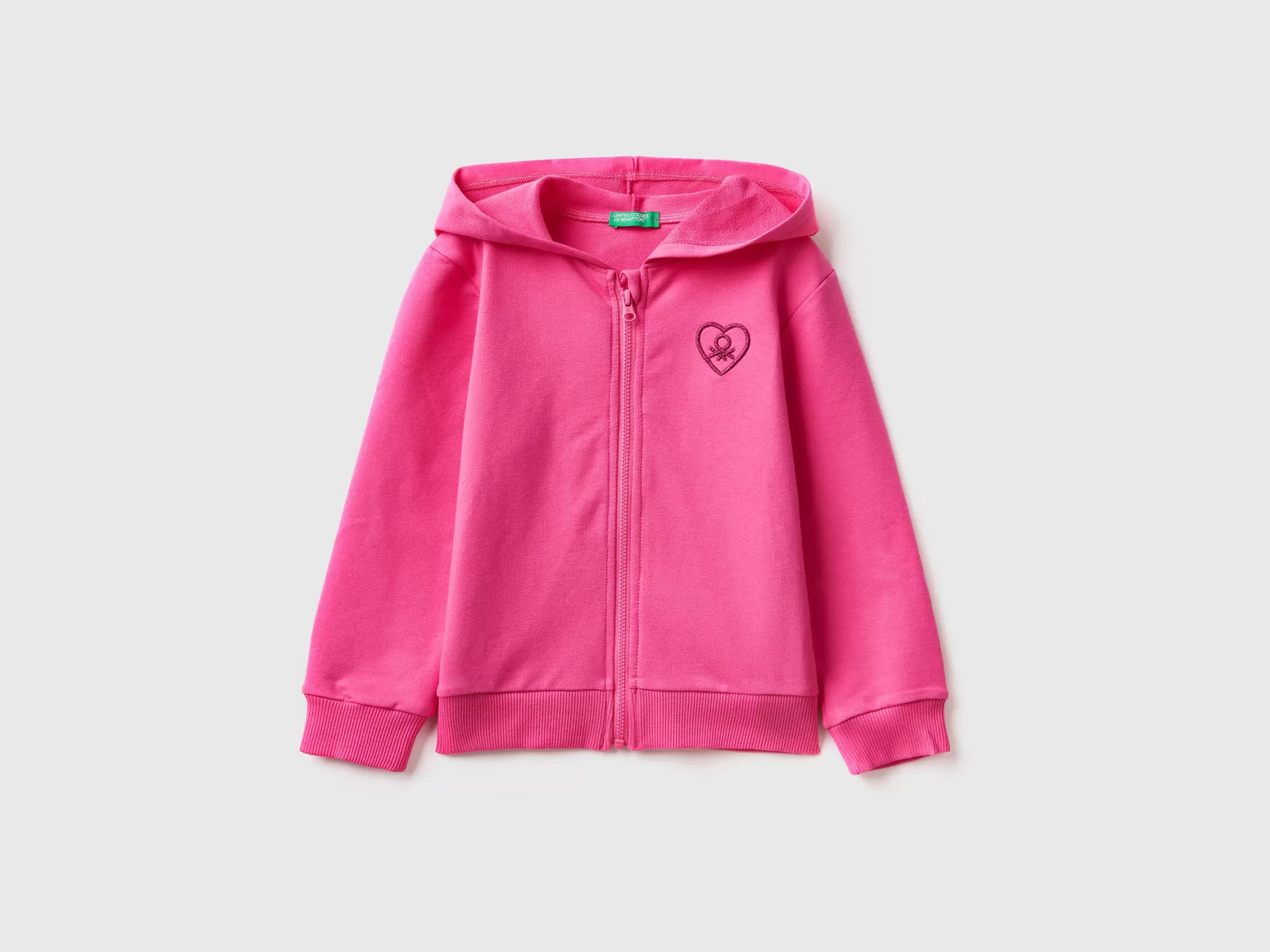 Benetton Sudadera Con Cremallera Y Capucha-Niños Sudaderas Y Chandales