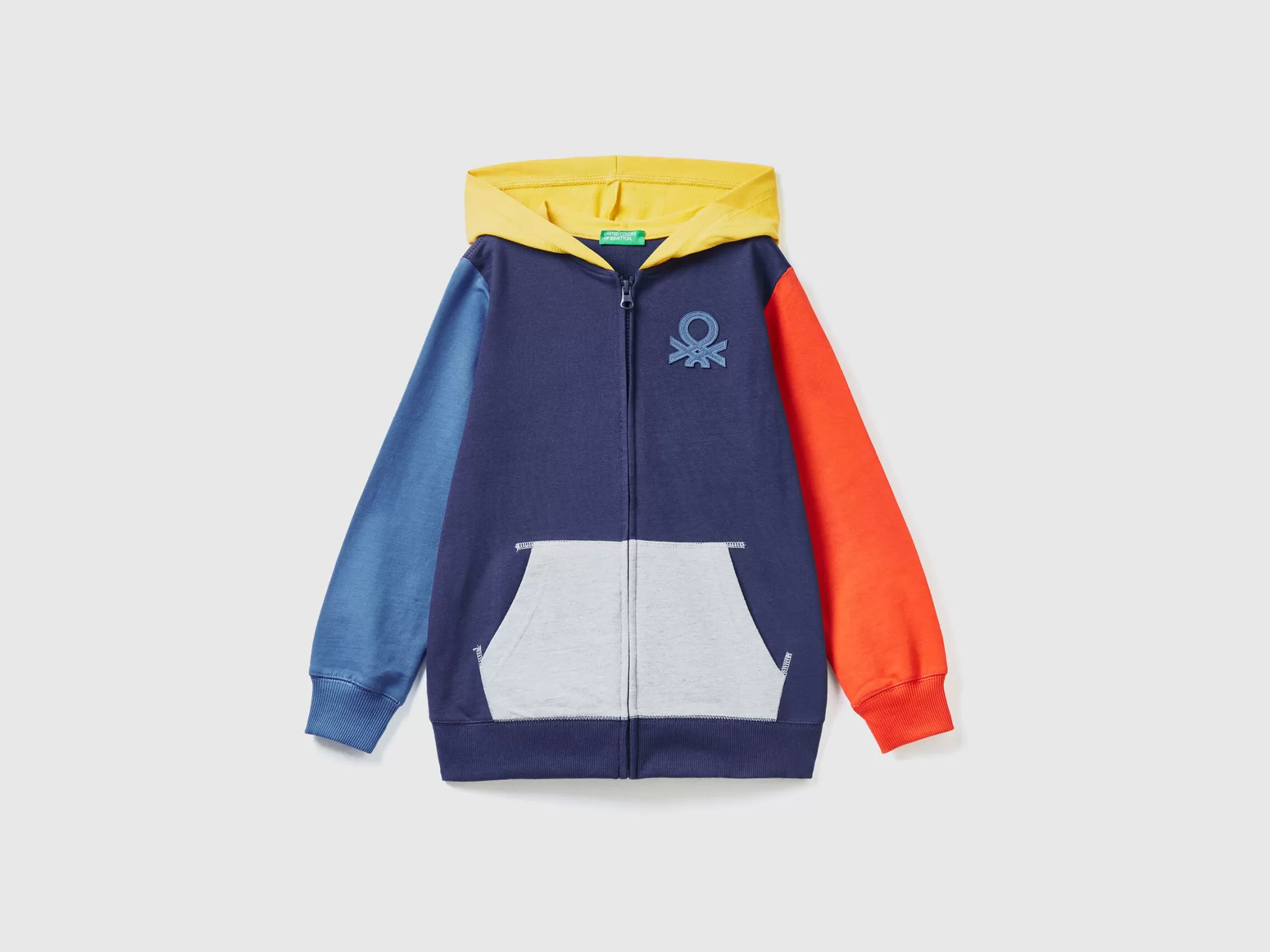 Benetton Sudadera Con Cremallera Y Capucha-Niños Sudaderas Y Chandales