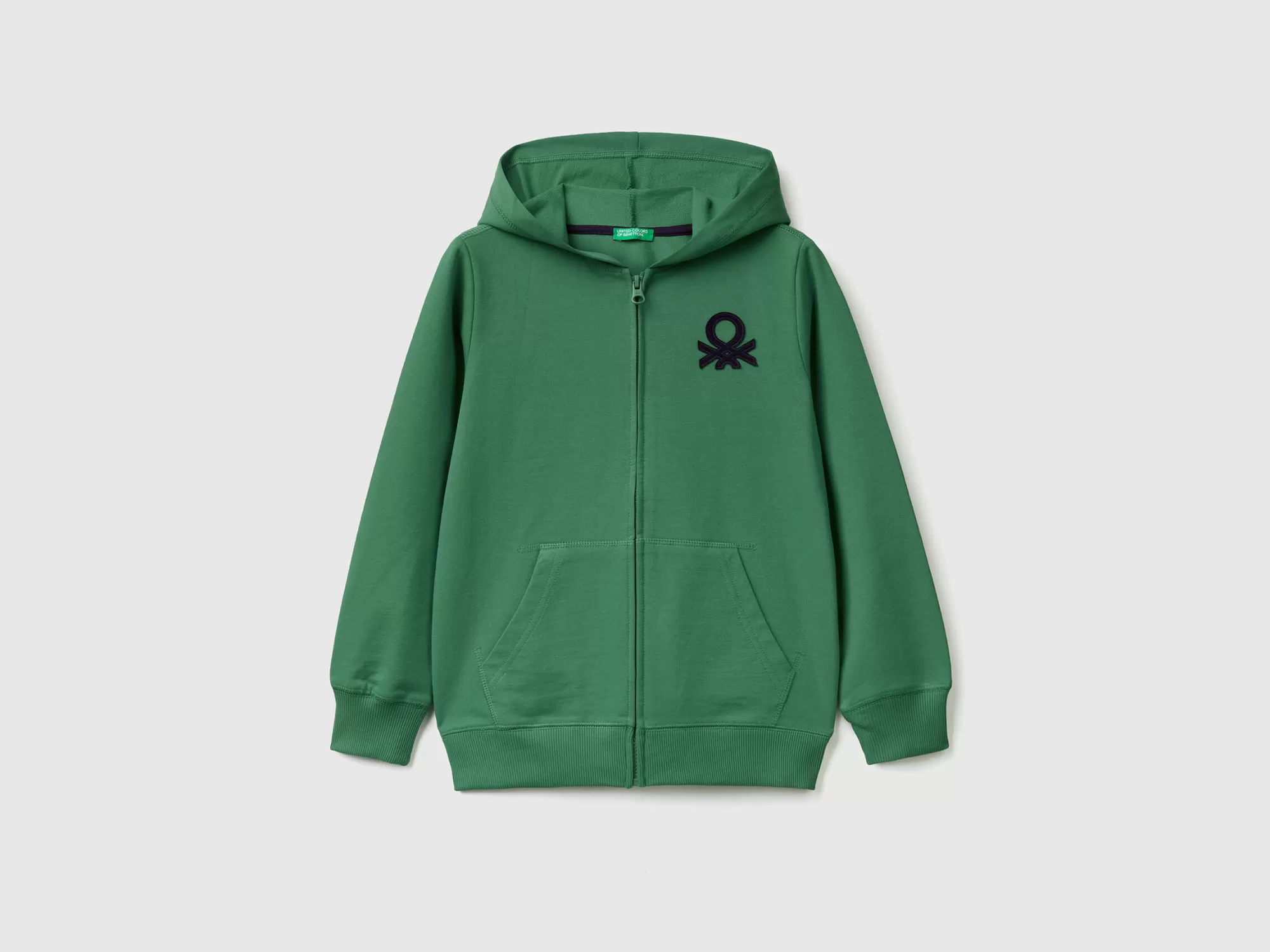 Benetton Sudadera Con Cremallera Y Capucha-Niños Sudaderas Y Chandales