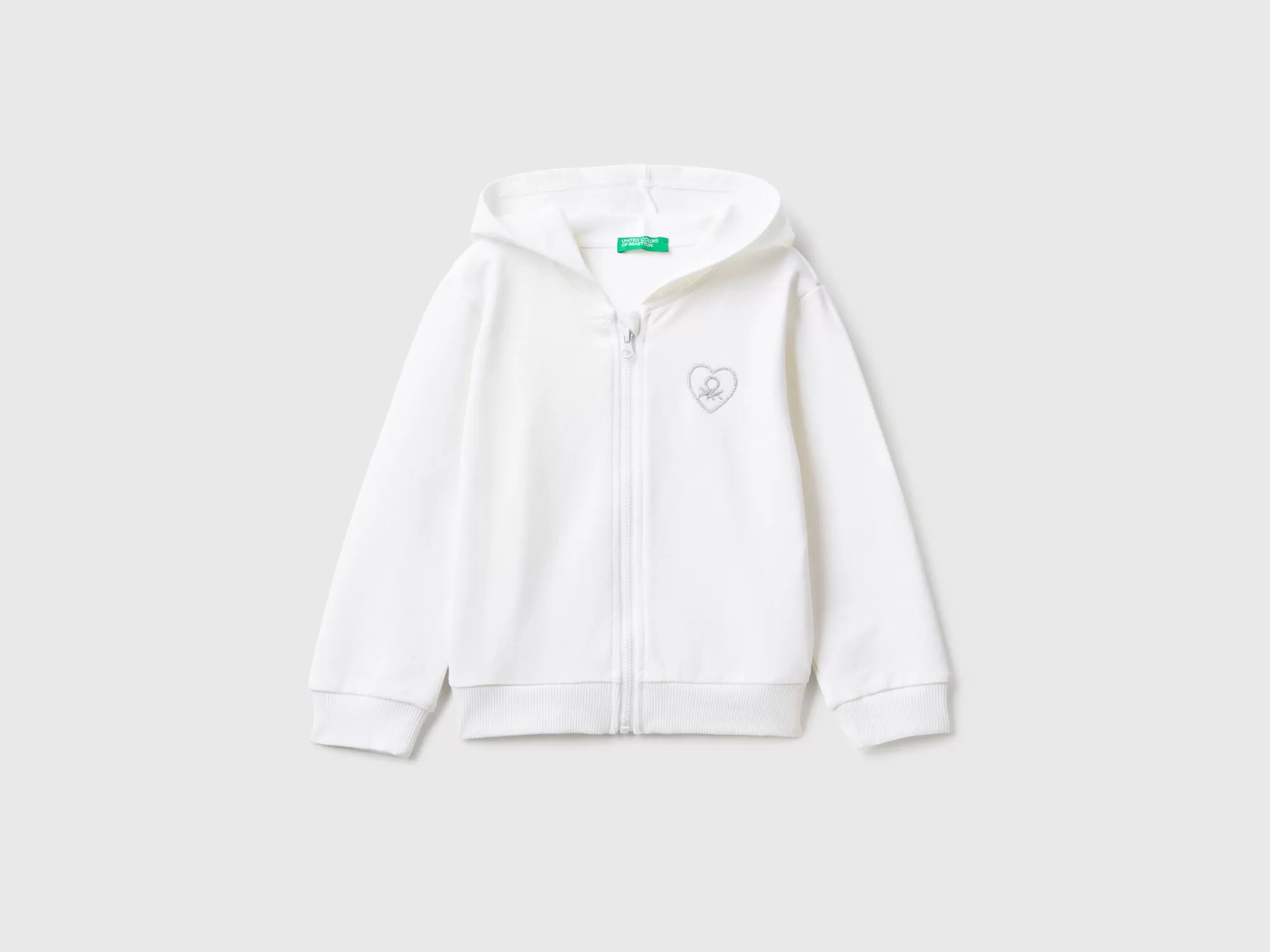 Benetton Sudadera Con Cremallera Y Capucha-Niños Sudaderas Y Chandales