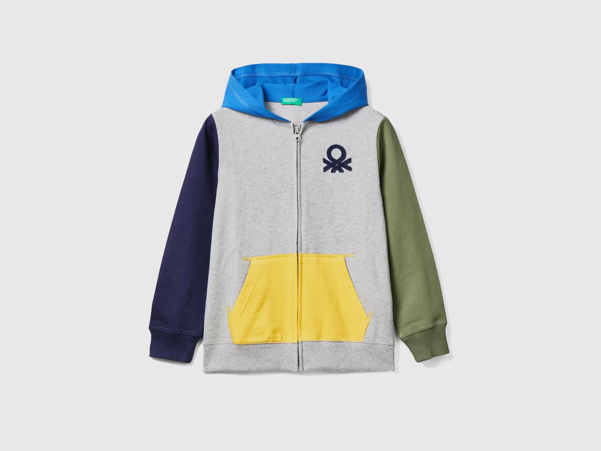 Benetton Sudadera Con Cremallera Y Capucha-Niños Sudaderas Y Chandales