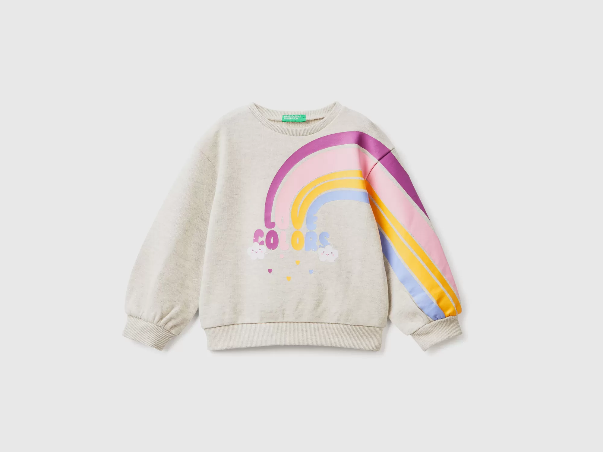 Benetton Sudadera Con Estampado Arcoiris-Niños Sudaderas Y Chandales