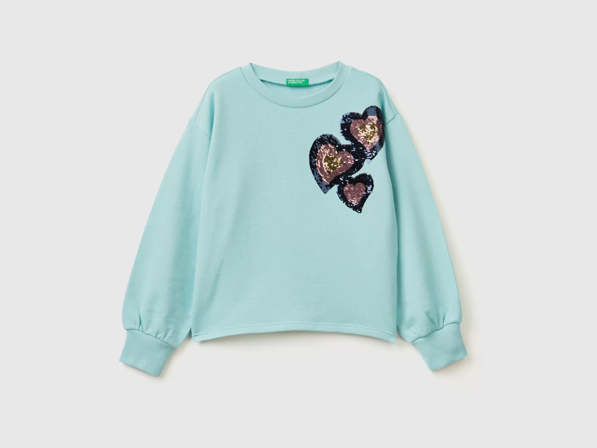 Benetton Sudadera Con Lentejuelas Reversibles-Niños Sudaderas Y Chandales