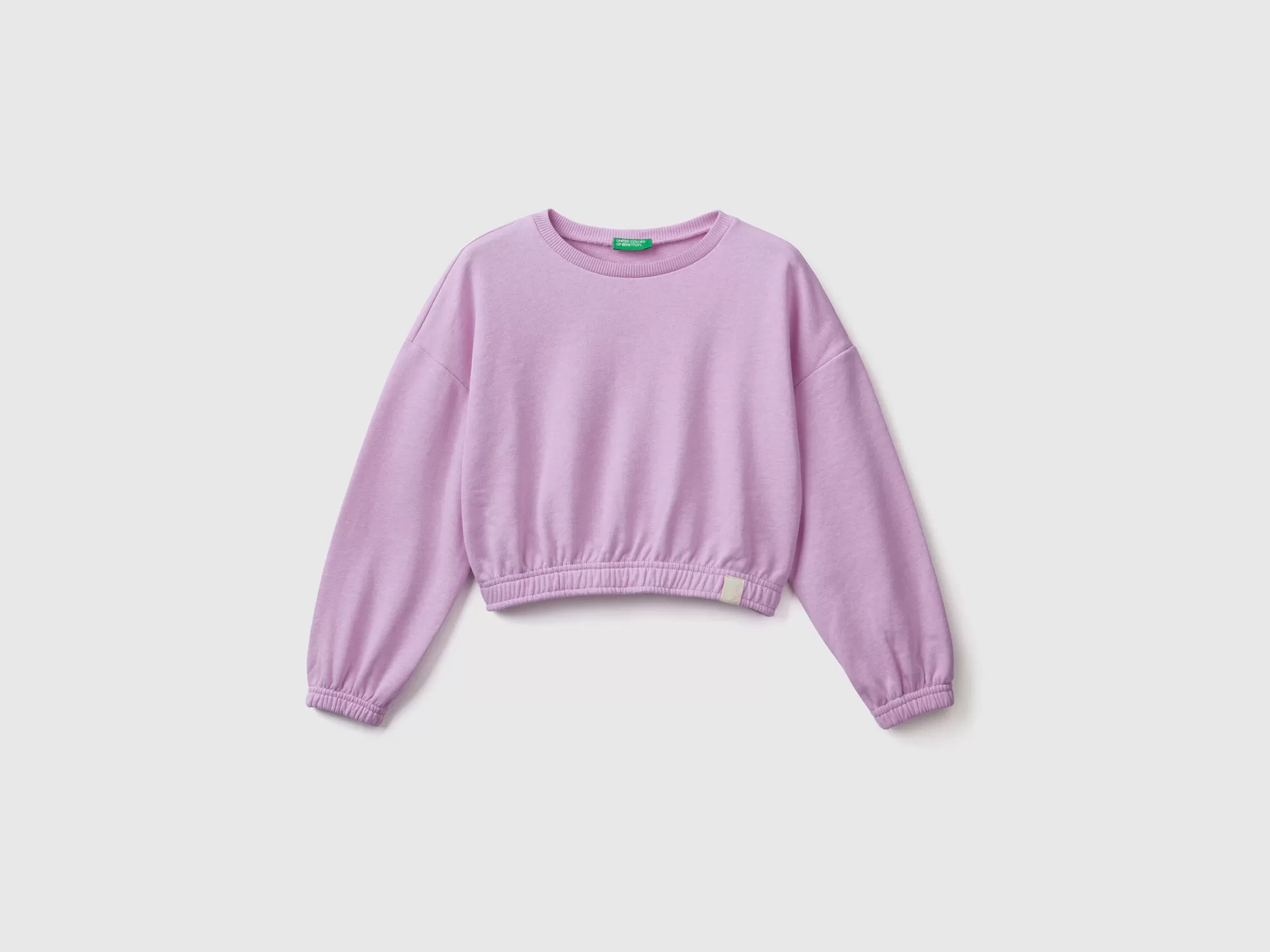 Benetton Sudadera Cropped De Tejido Reciclado-Niños Sudaderas Y Chandales