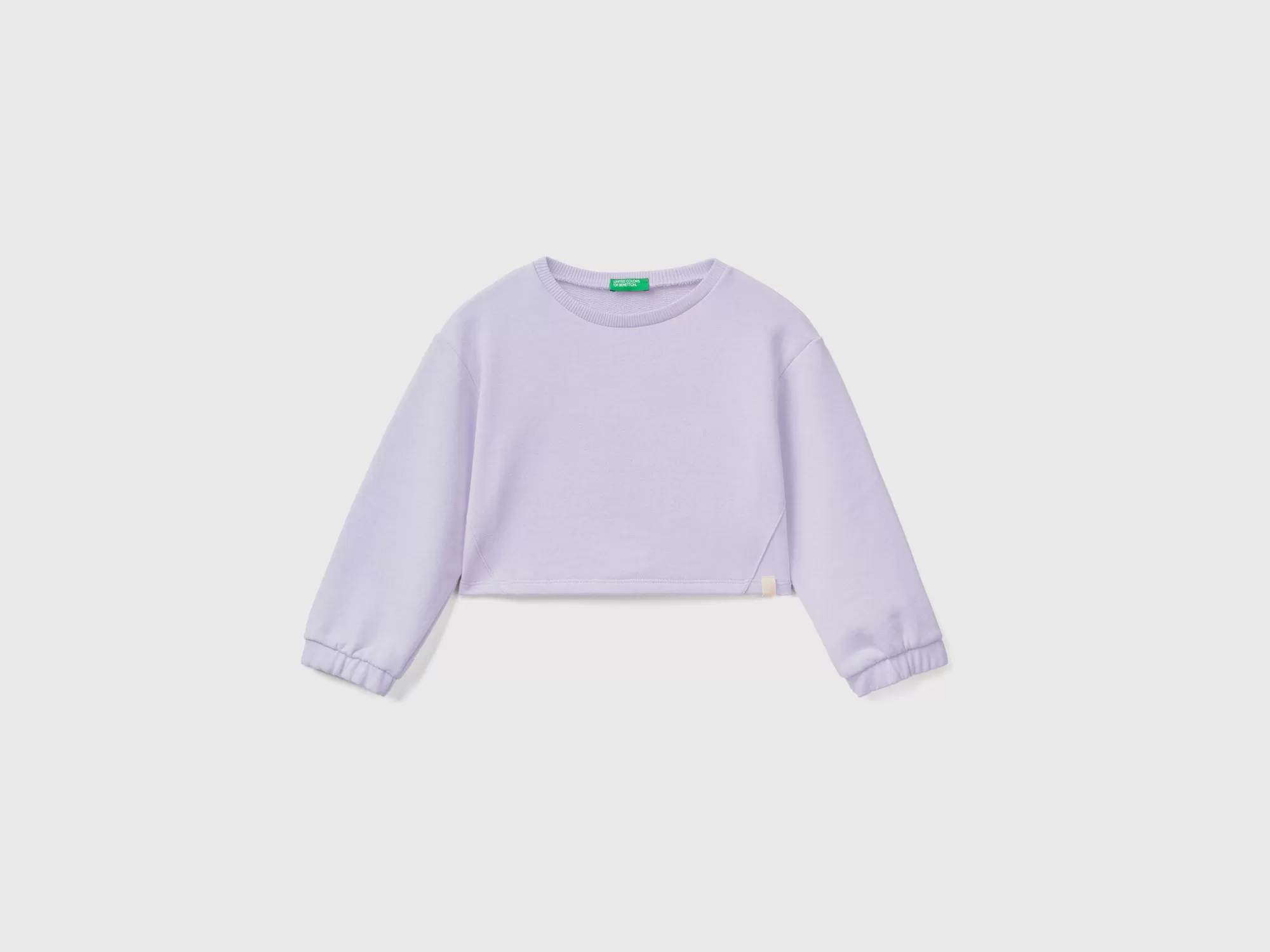 Benetton Sudadera Cropped De Tejido Reciclado-Niños Sudaderas Y Chandales