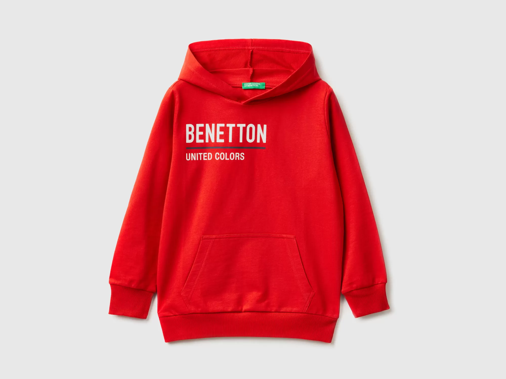 Benetton Sudadera De 100 % Algodón Con Capucha-Niños Sudaderas Y Chandales