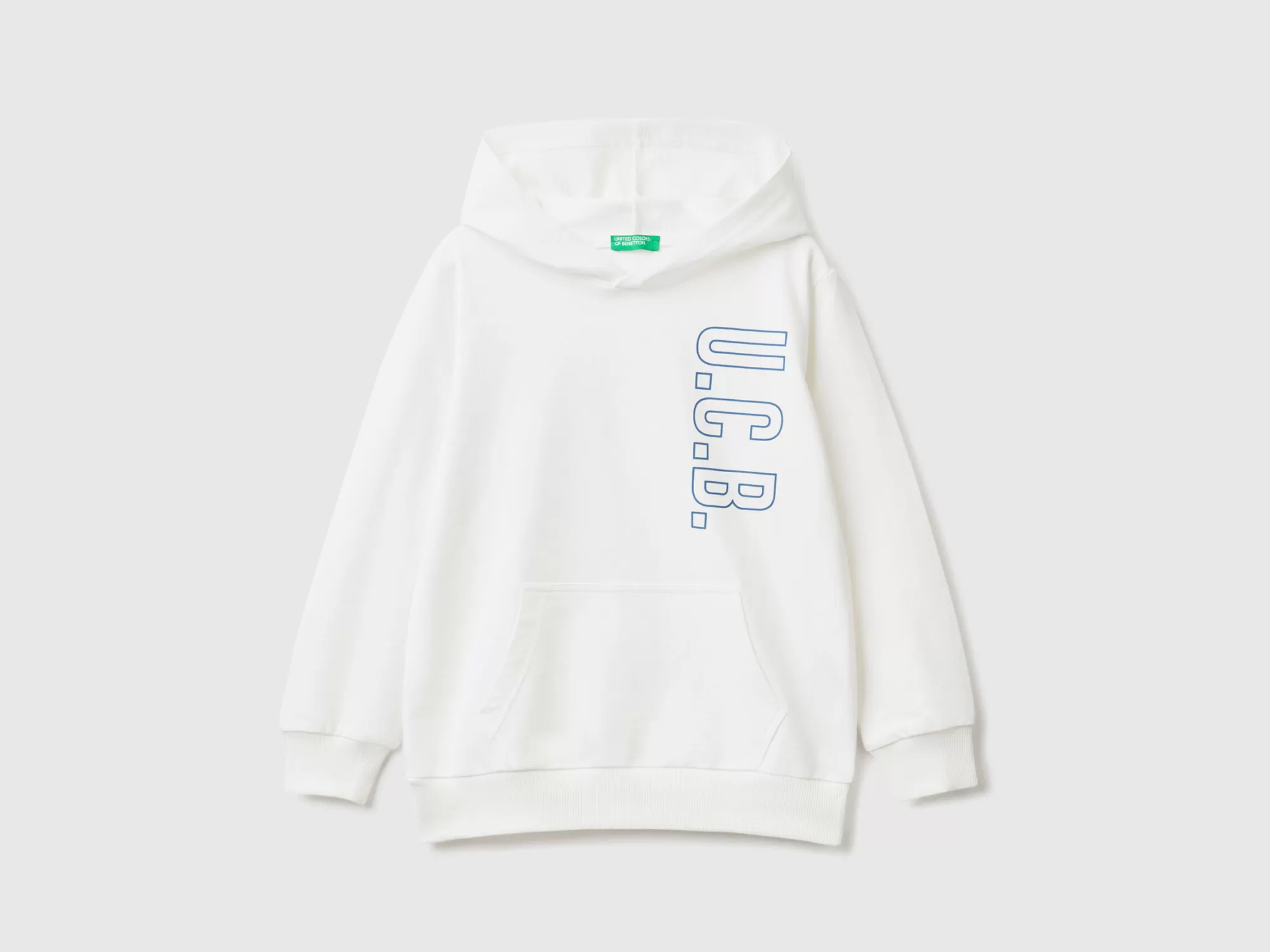 Benetton Sudadera De 100 % Algodón Con Capucha-Niños Sudaderas Y Chandales