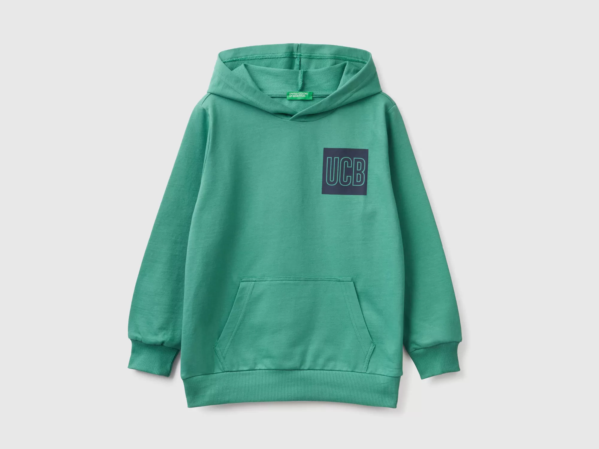 Benetton Sudadera De 100 % Algodón Con Capucha-Niños Sudaderas Y Chandales