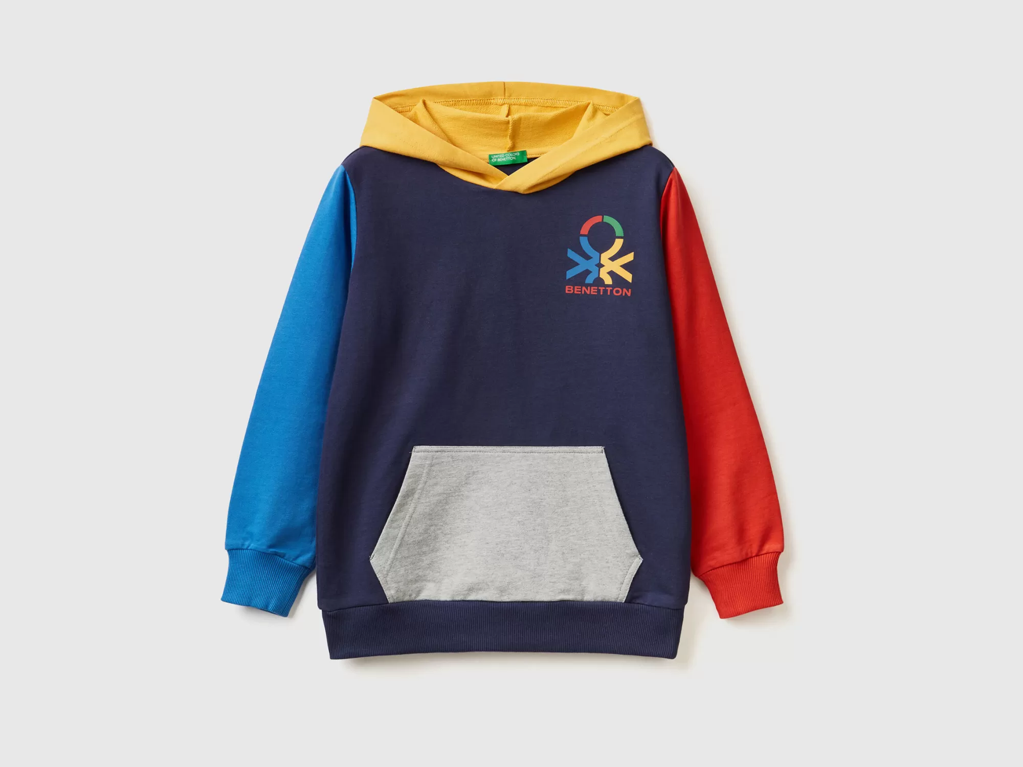 Benetton Sudadera De 100 % Algodón Con Capucha-Niños Sudaderas Y Chandales