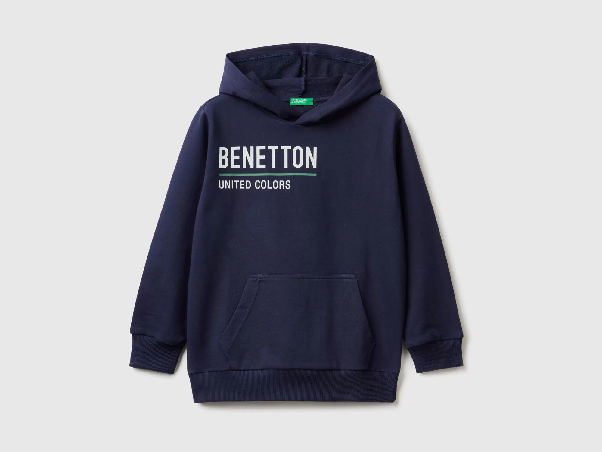 Benetton Sudadera De 100 % Algodón Con Capucha-Niños Sudaderas Y Chandales