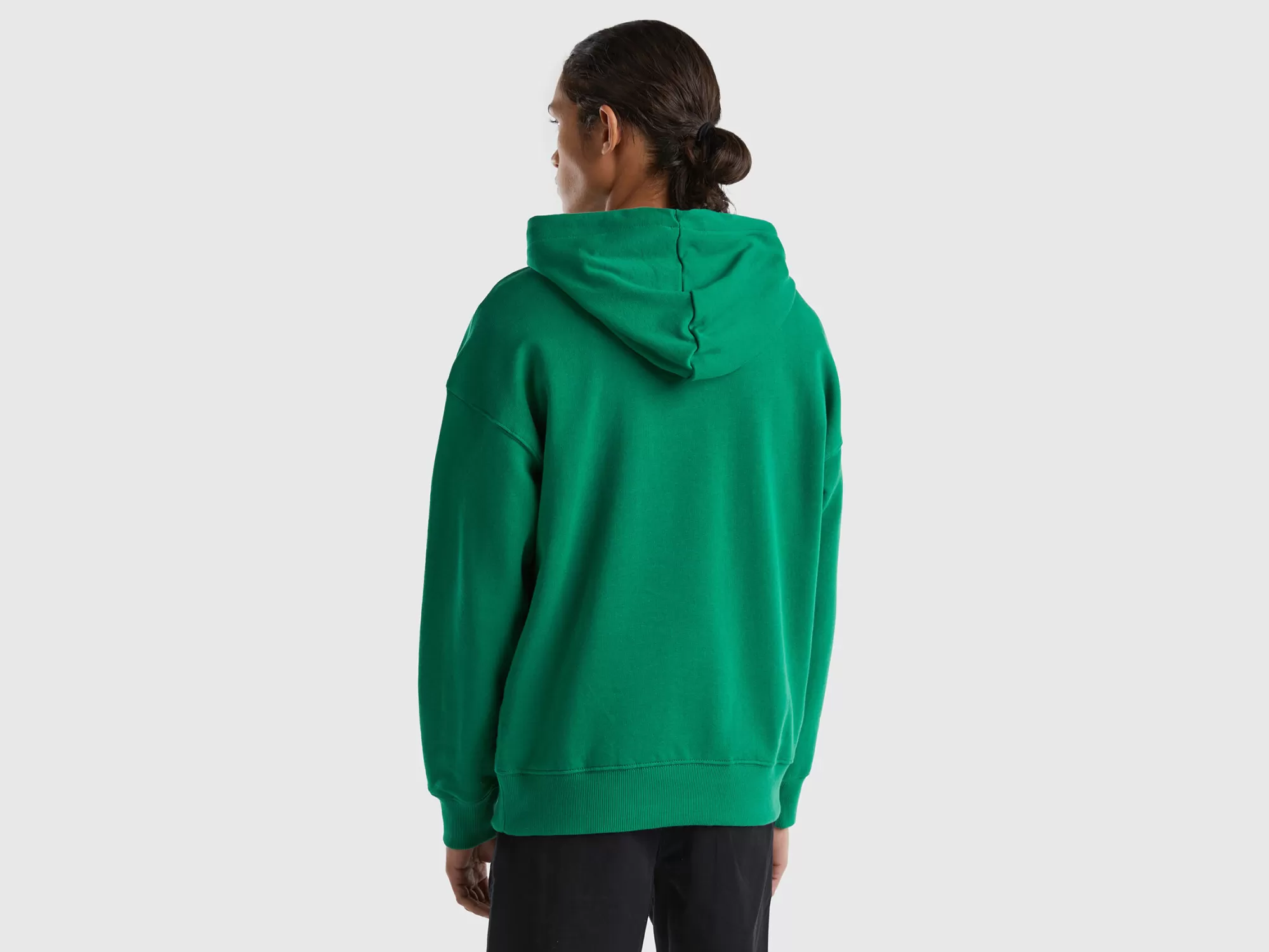 Benetton Sudadera De 100 % Algodón Con Capucha-Hombre Sudaderas