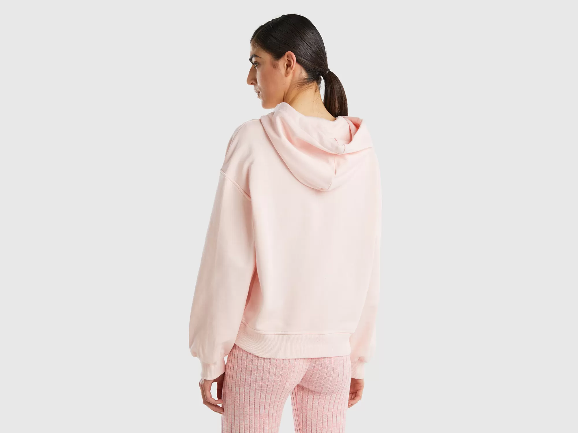 Benetton Sudadera De 100 % Algodón Con Capucha-Mujer Sudaderas