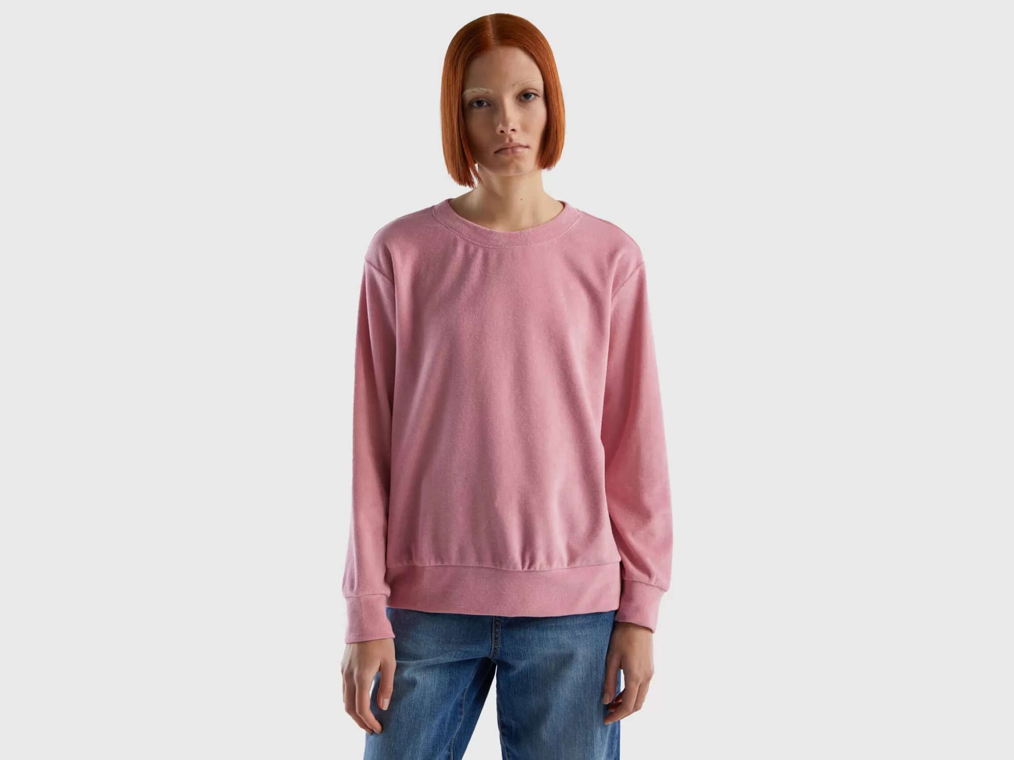 Benetton Sudadera De Algodón Mixto Organico-Mujer Sudaderas