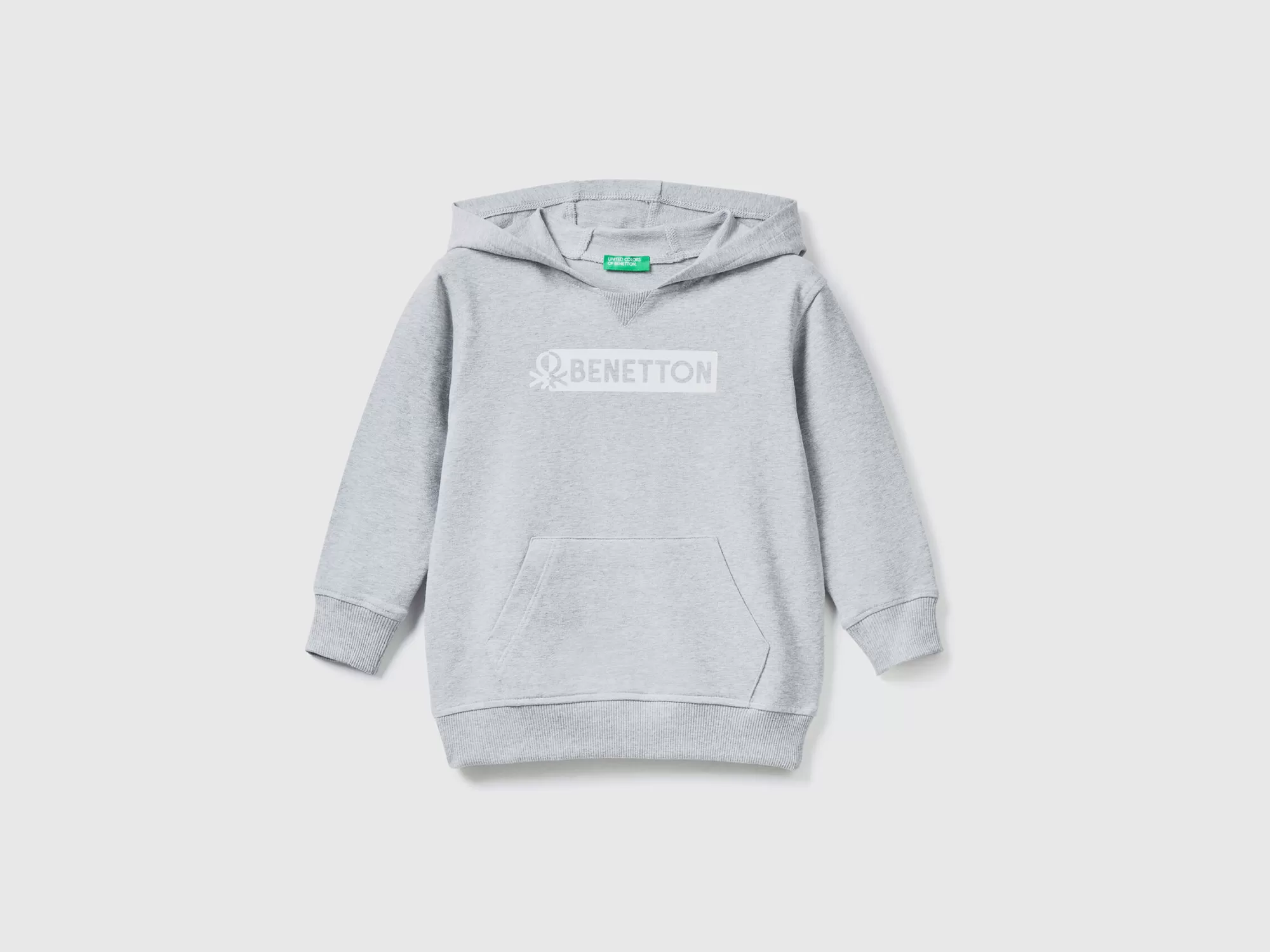 Benetton Sudadera De Algodón Organico Elastico Con Capucha-Niños Sudaderas Y Chandales