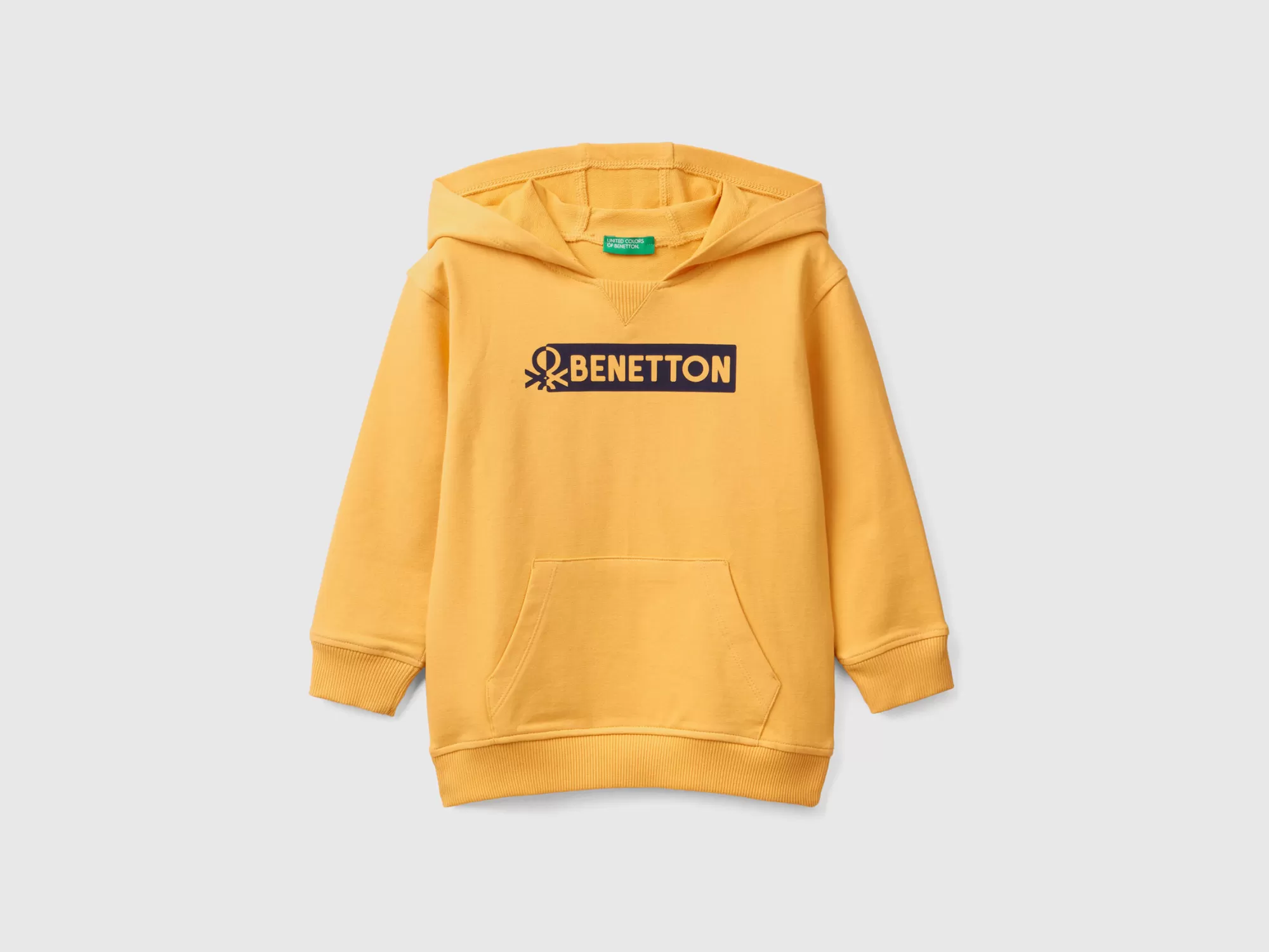 Benetton Sudadera De Algodón Organico Elastico Con Capucha-Niños Sudaderas Y Chandales