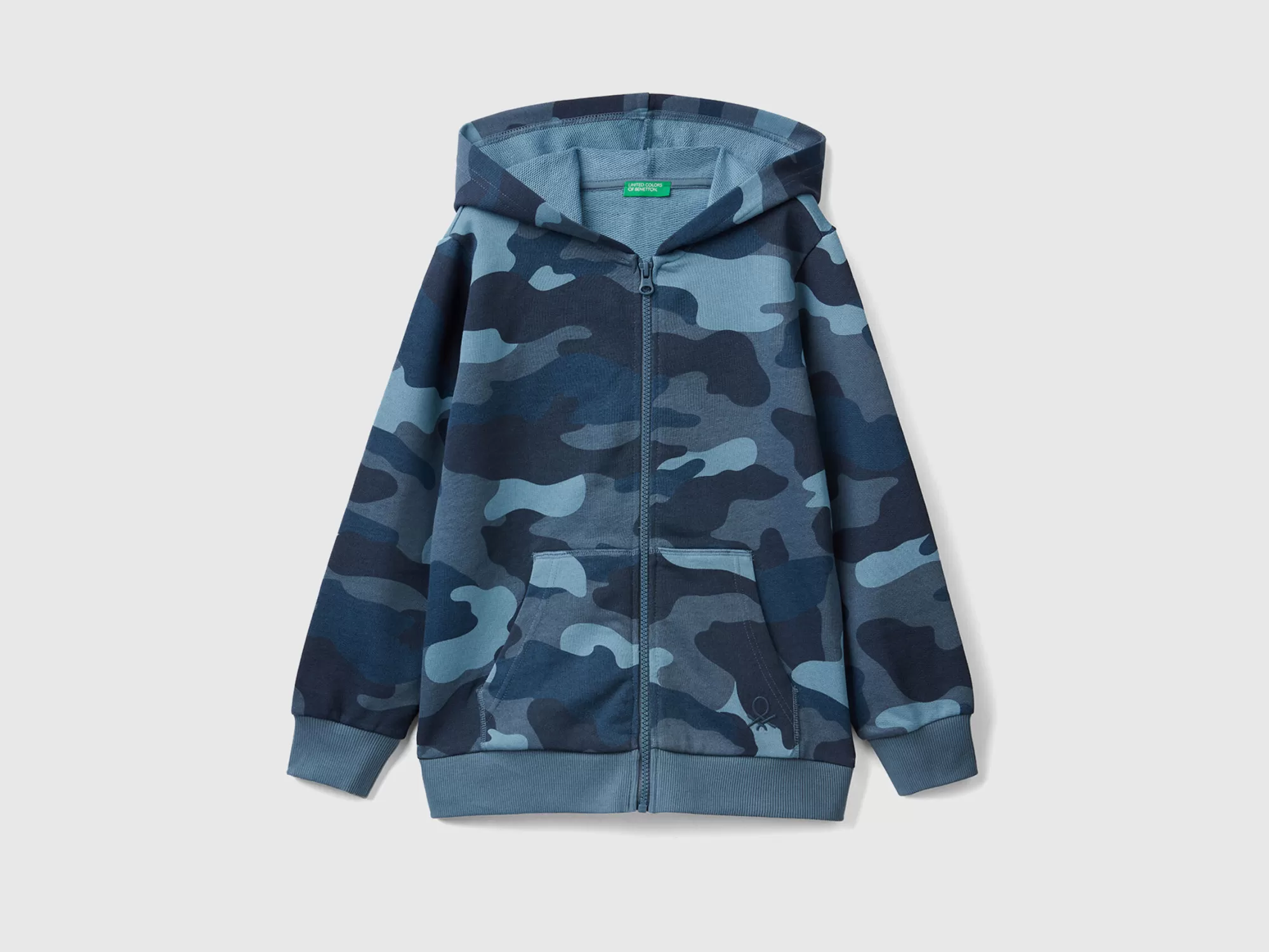 Benetton Sudadera De Camuflaje De 100 % Algodón-Niños Sudaderas Y Chandales