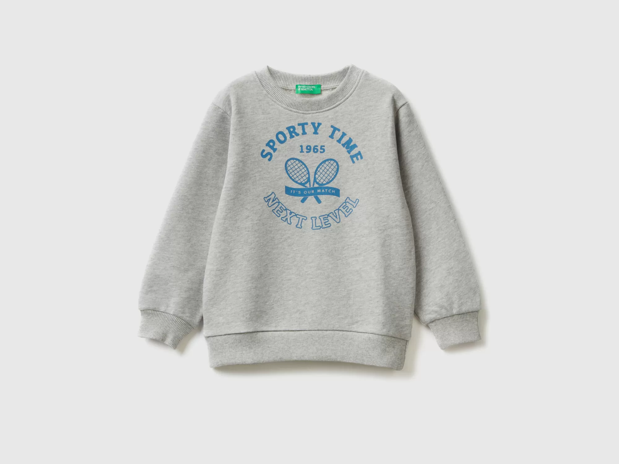 Benetton Sudadera De Cuello Redondo Con Estampado-Niños Sudaderas Y Chandales