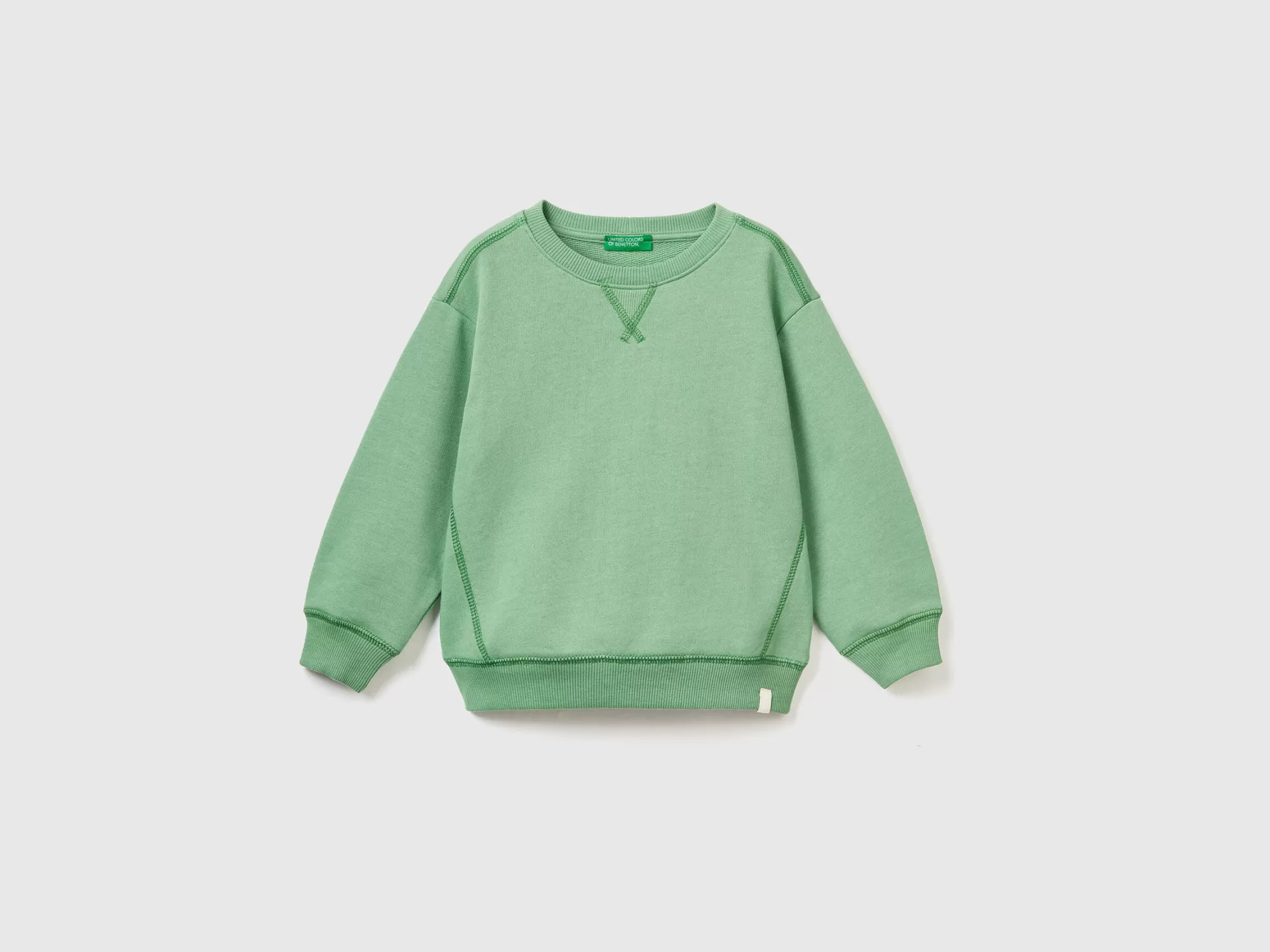 Benetton Sudadera De Cuello Redondo De Tejido Reciclado-Niños Sudaderas Y Chandales