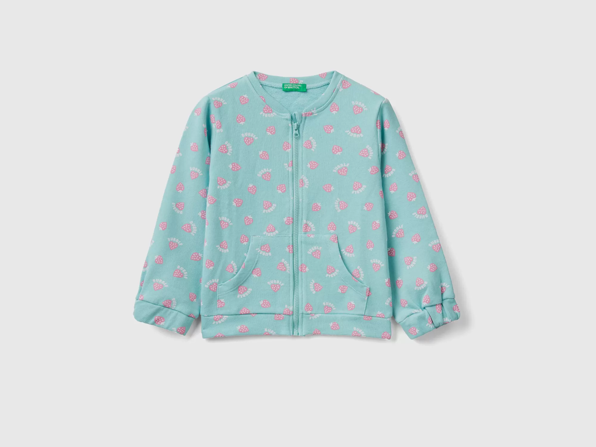 Benetton Sudadera Estampada Con Cremallera-Niños Sudaderas Y Chandales