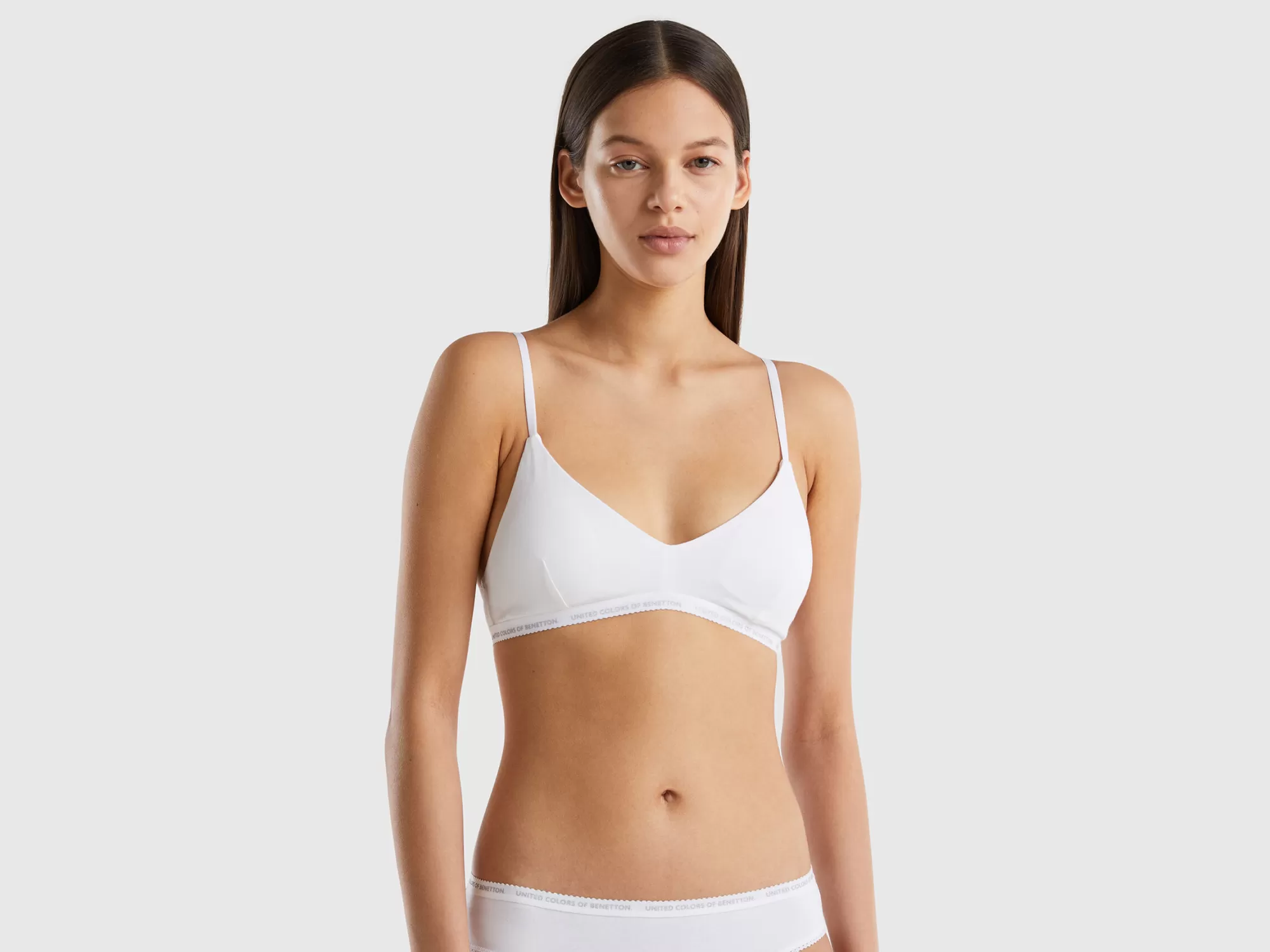 Benetton Sujetador Brassiere De Algodón Organico Elastico-Mujer Ropa Interior Y Pijamas