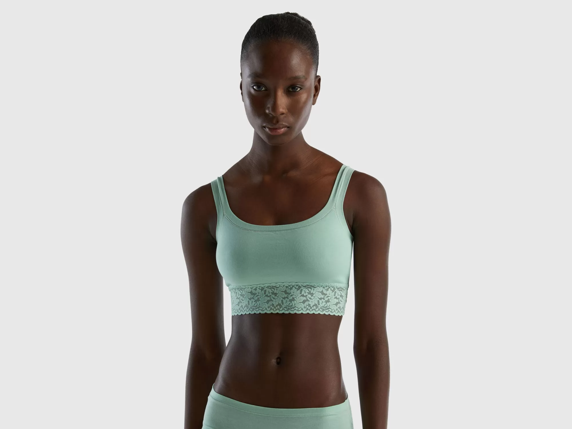 Benetton Sujetador Brassiere De Algodón Organico Super Stretch-Mujer Ropa Interior Y Pijamas