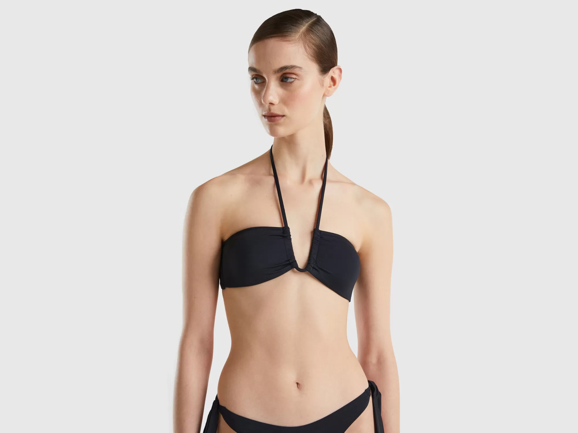 Benetton Sujetador De Bikini Bandeau De Econyl® Acolchado-Mujer Banadores Y Ropa De Playa