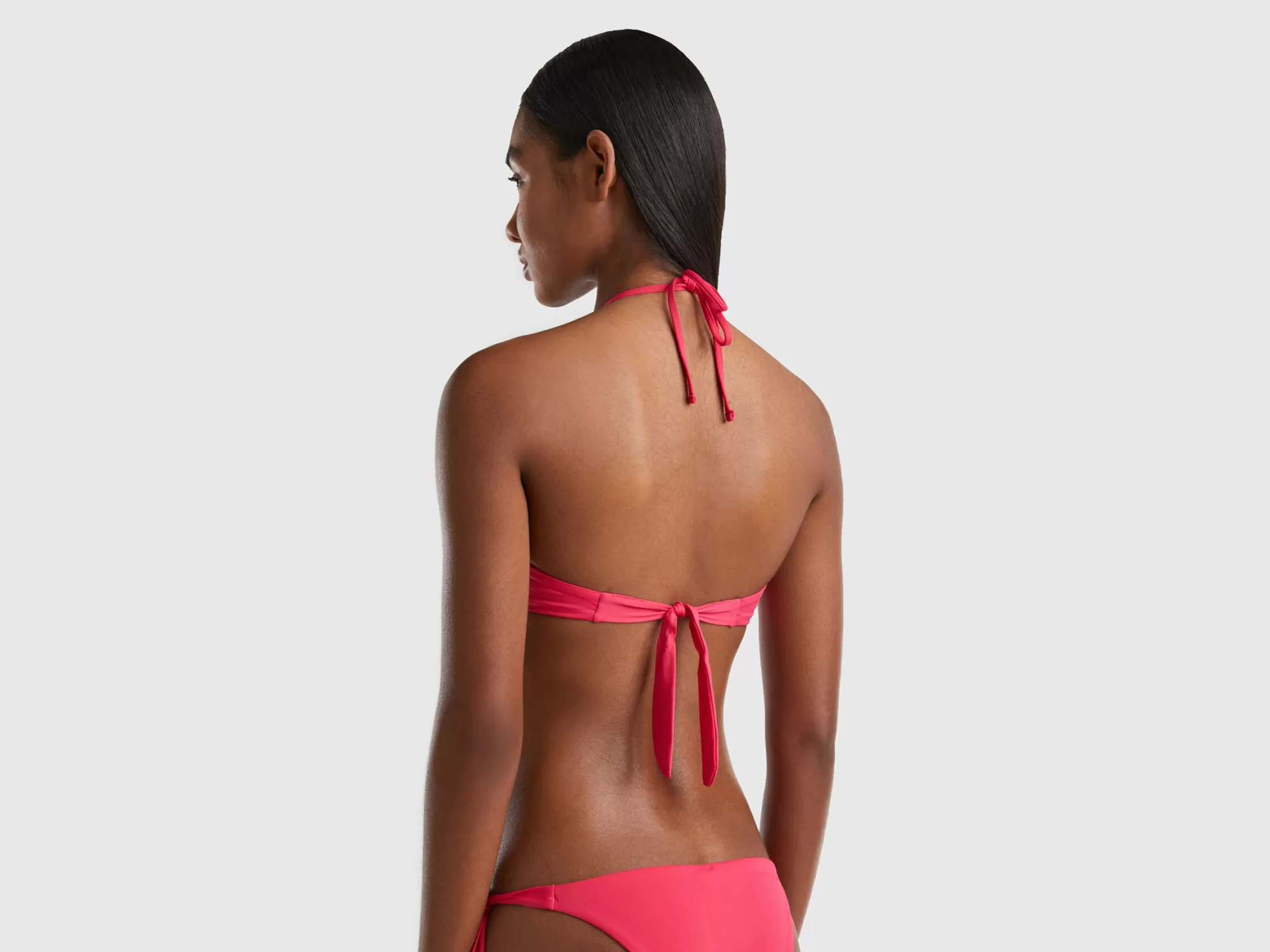 Benetton Sujetador De Bikini Bandeau De Econyl® Acolchado-Mujer Banadores Y Ropa De Playa