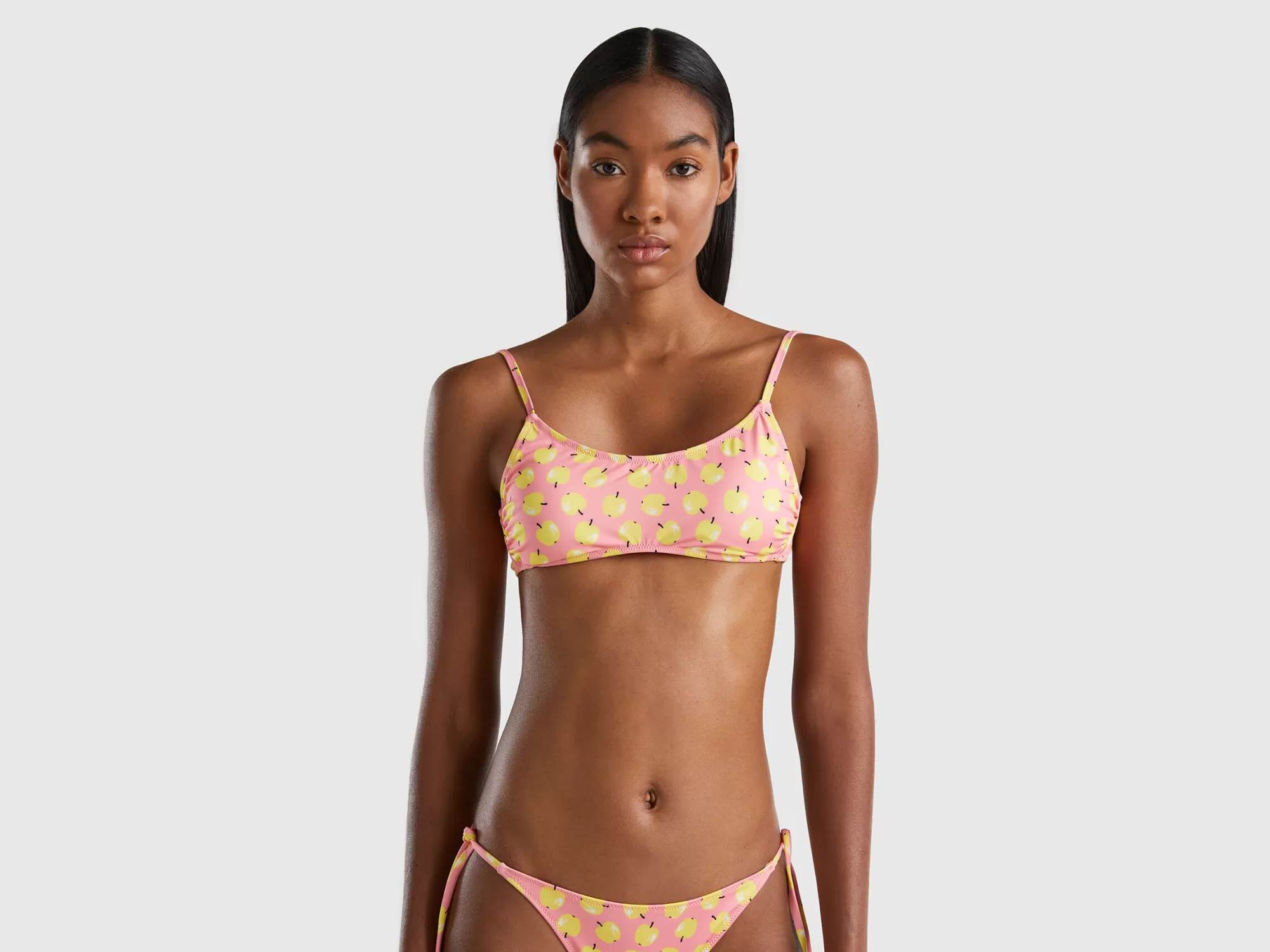 Benetton Sujetador De Bikini Brassierecon Estampado De Manzanas-Mujer Banadores Y Ropa De Playa