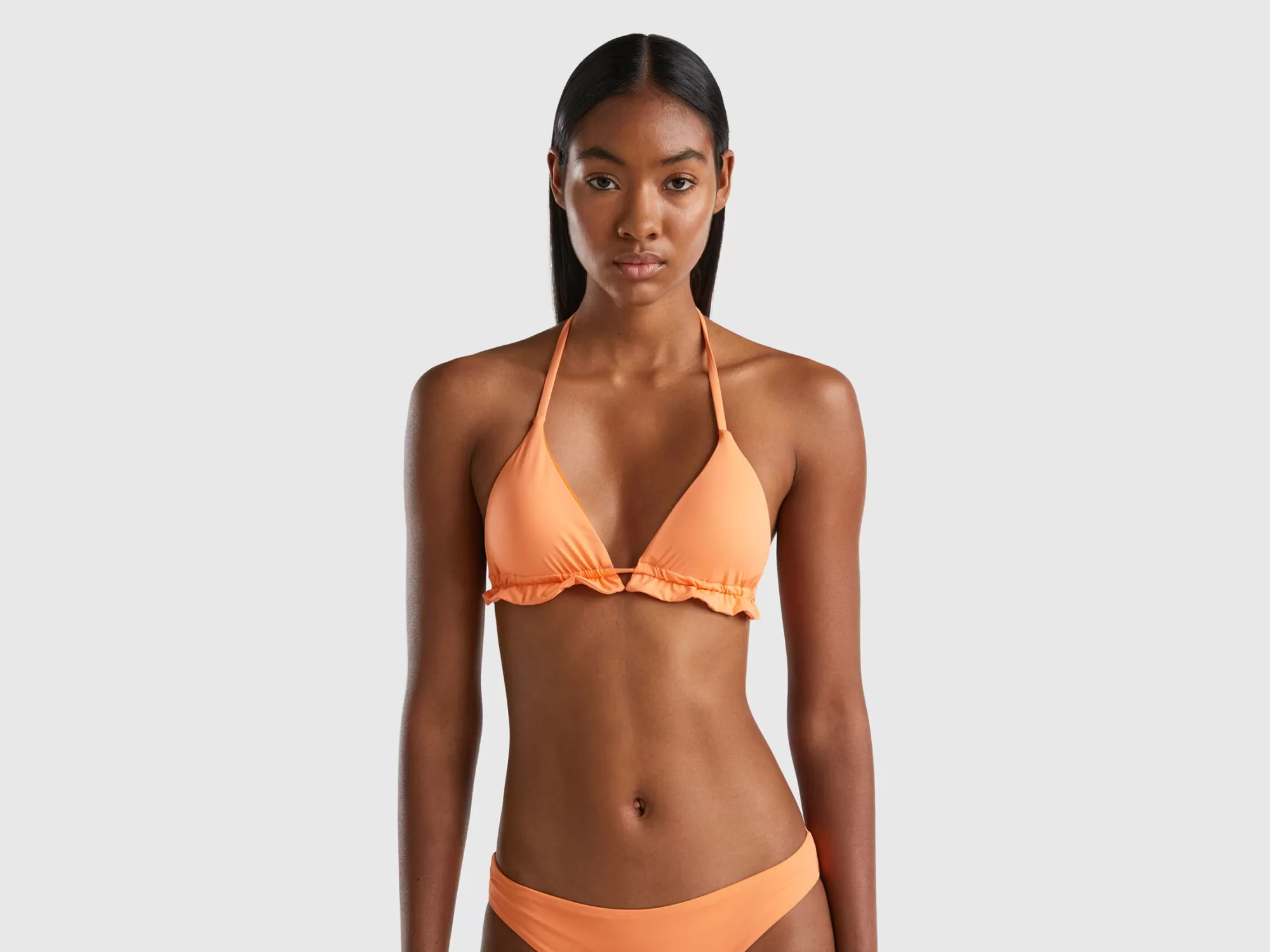 Benetton Sujetador De Bikini De Econyl® Con Volantes-Mujer Banadores Y Ropa De Playa