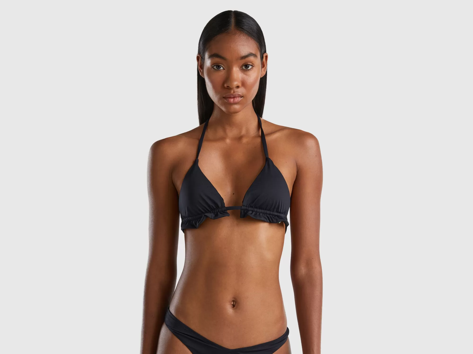 Benetton Sujetador De Bikini De Econyl® Con Volantes-Mujer Banadores Y Ropa De Playa