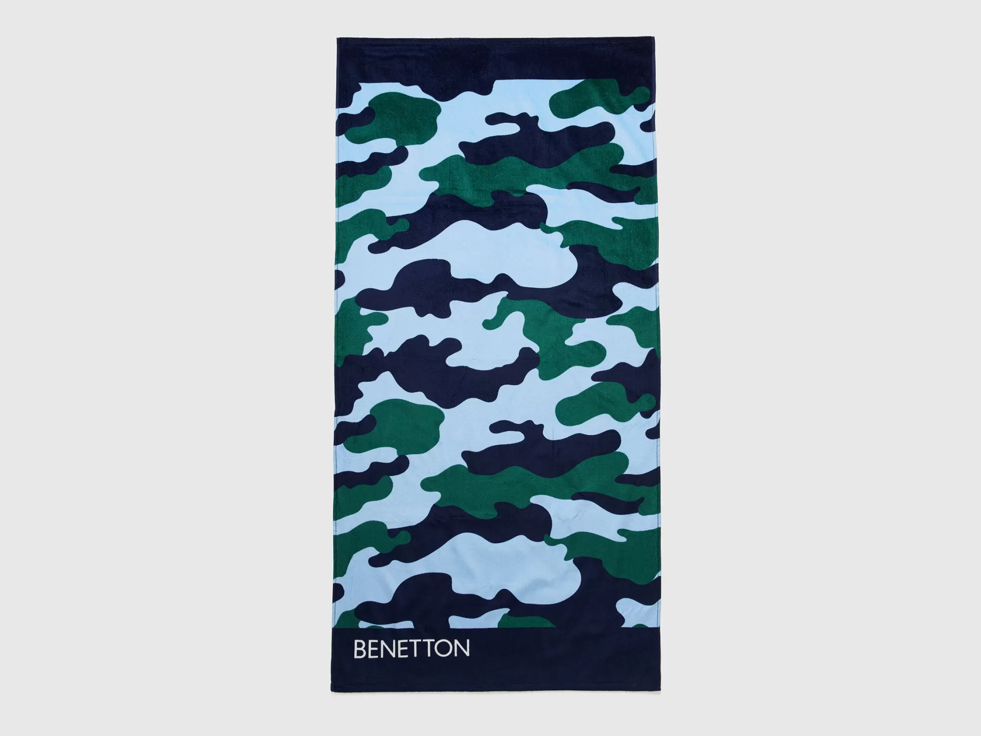 Benetton Toalla De Playa Con Estampado De Camuflaje-Niños Banadores Y Ropa De Playa