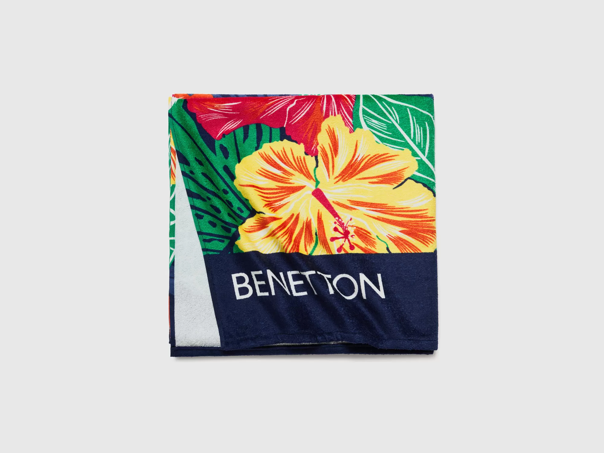 Benetton Toalla De Playa De Flores-Hombre Banadores Y Ropa De Playa