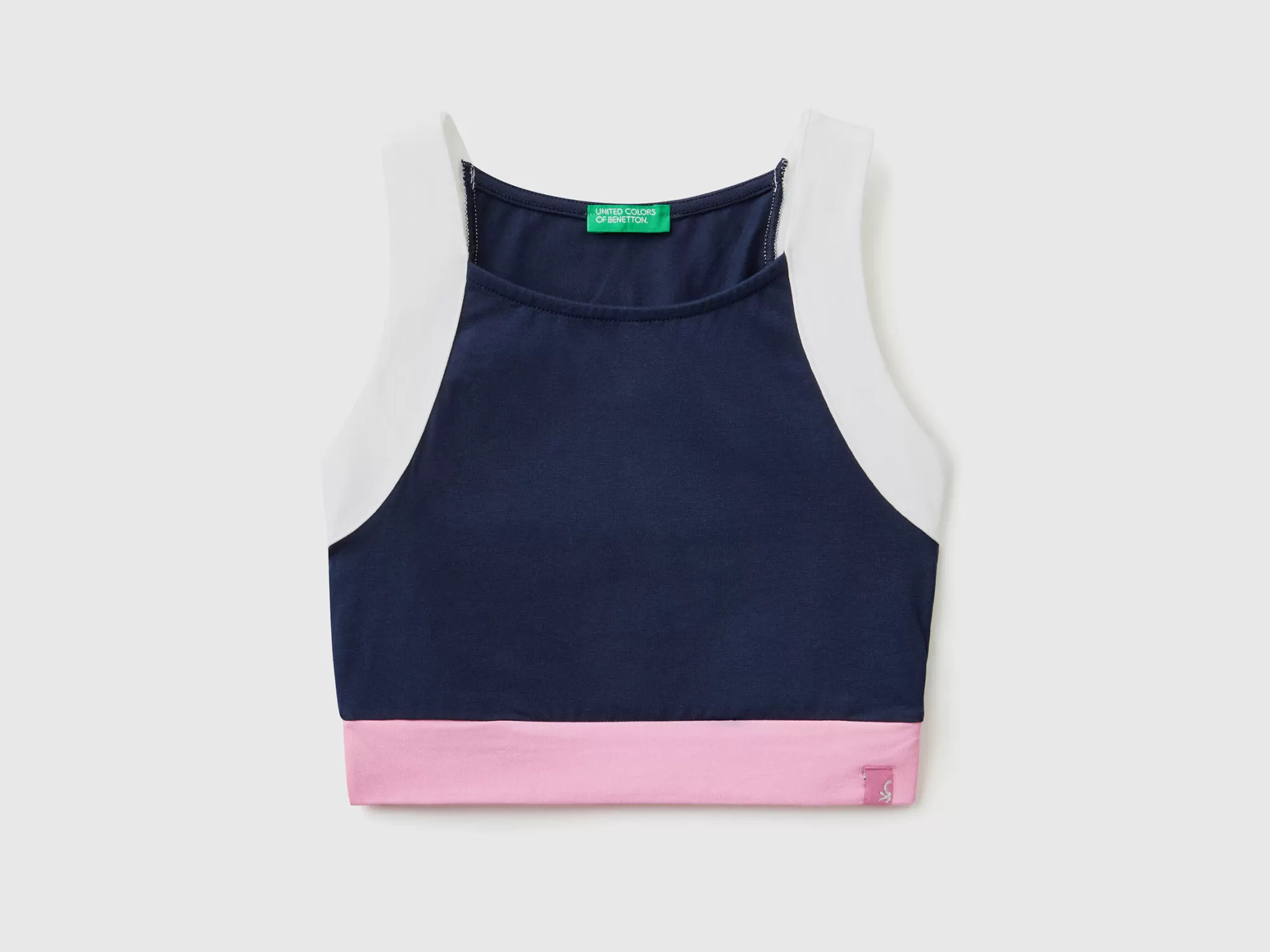 Benetton Top Color Block-Niños Camisetas Y Camisas