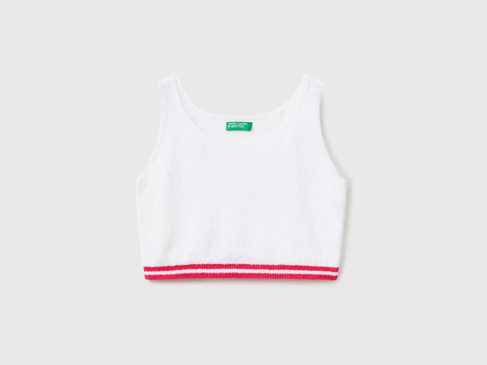 Benetton Top Corto De Tejido Boucle-Niños Camisetas Y Camisas