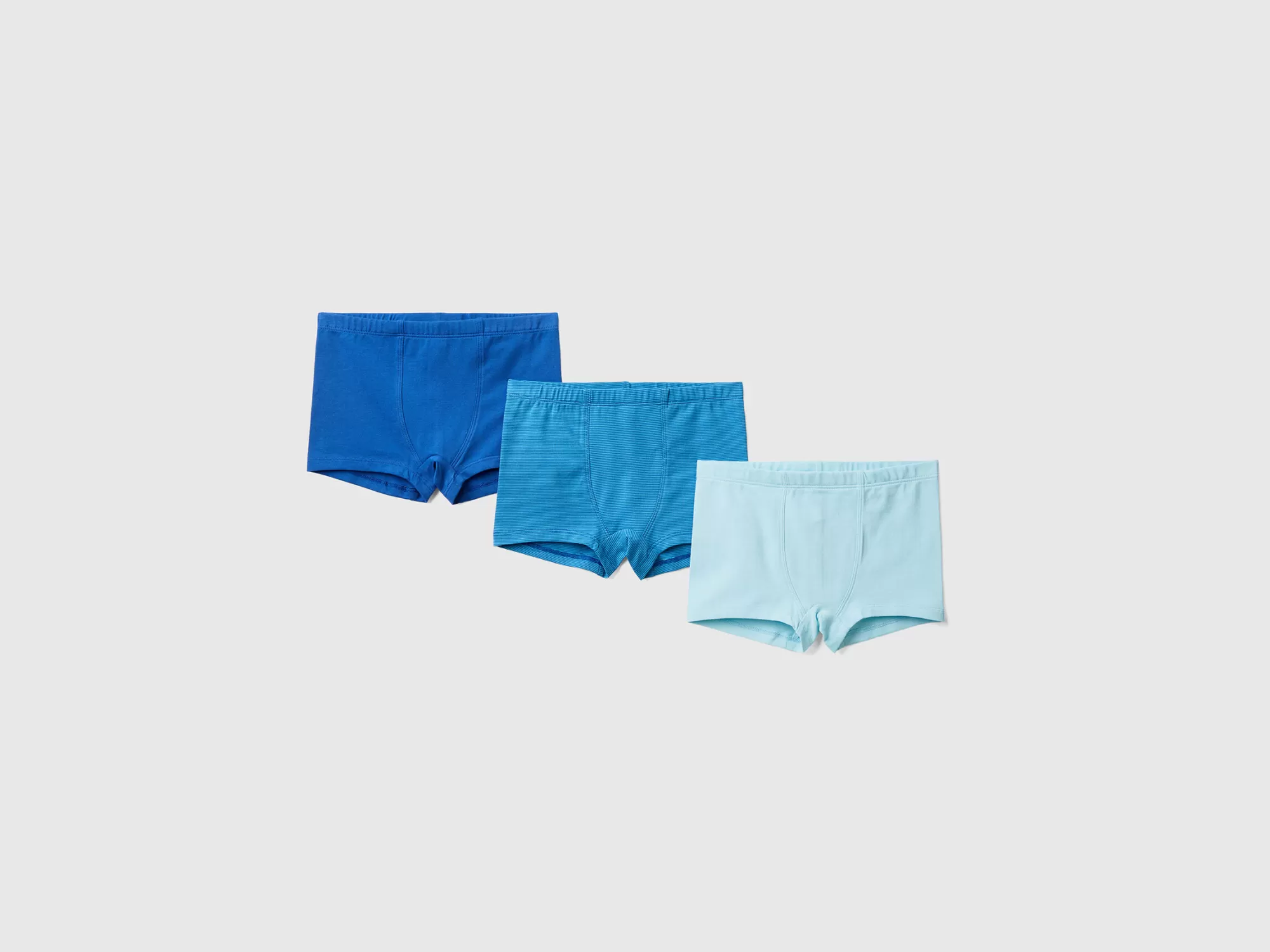 Benetton Tres Boxers De Algodón Elastico-Niños Ropa Interior Y Pijamas