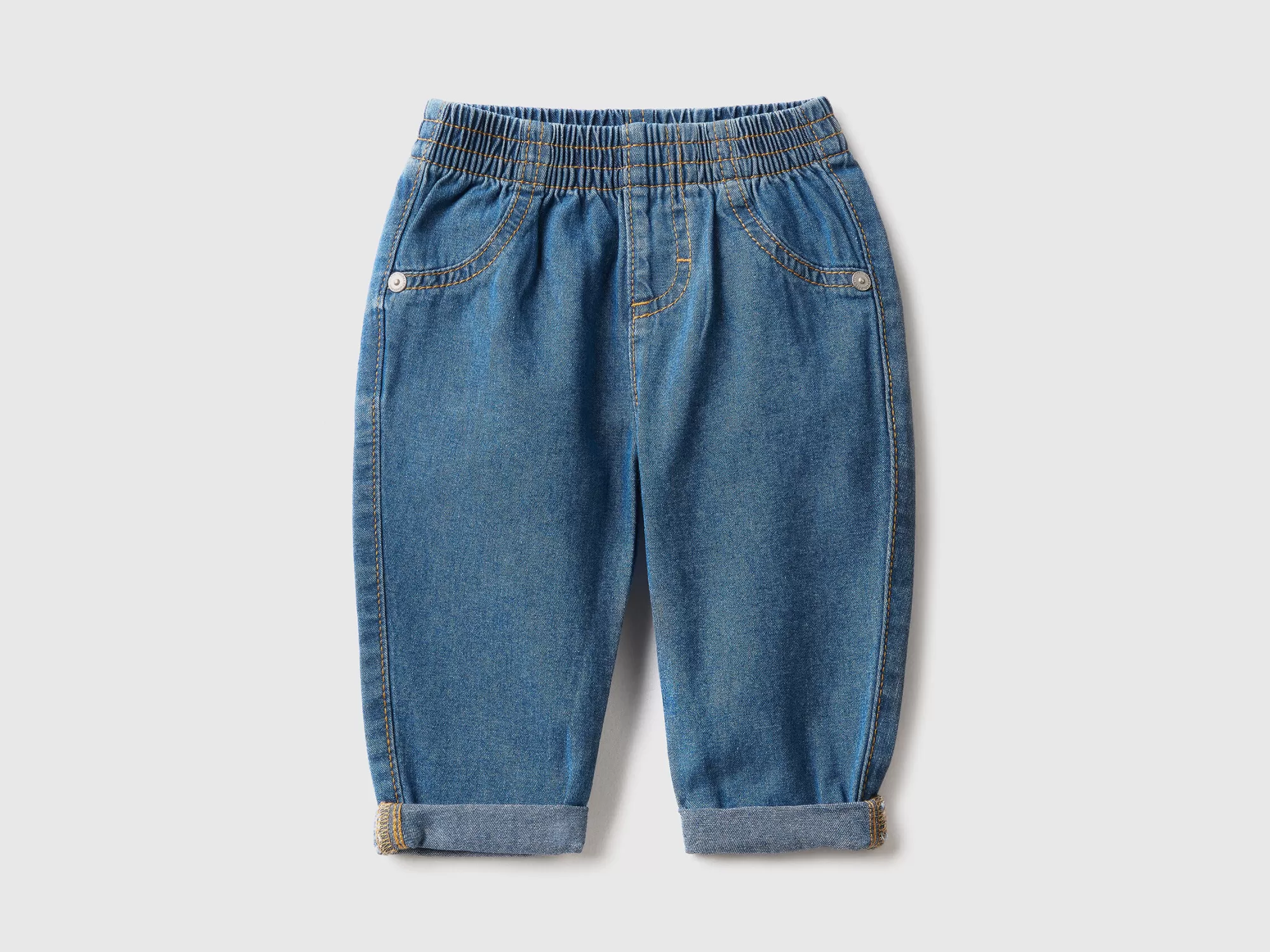 Benetton Vaqueros En Denim De 100 % Algodón-Niños Pantalones