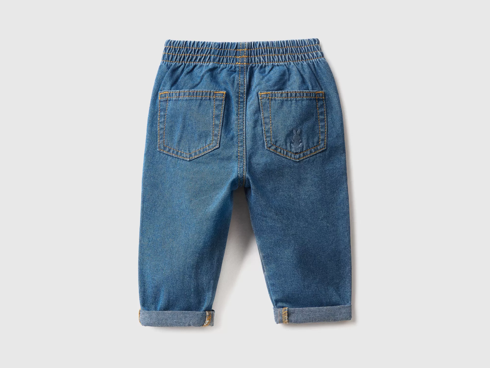 Benetton Vaqueros En Denim De 100 % Algodón-Niños Pantalones