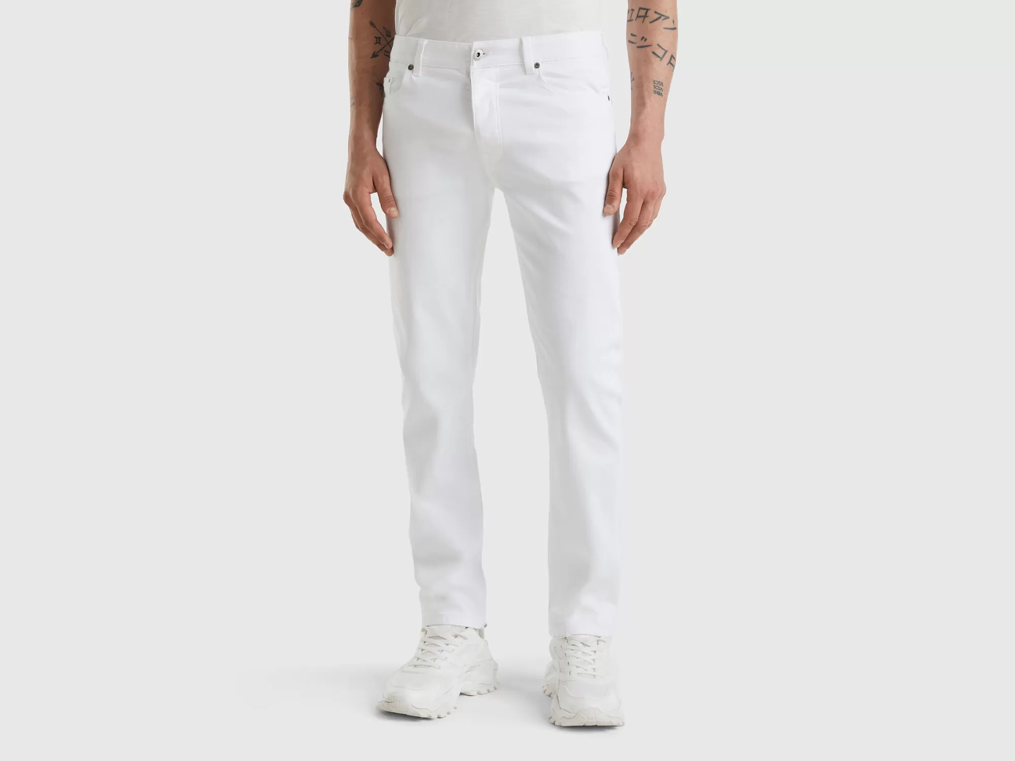 Benetton Vaqueros Ligeros Slim Fit-Hombre Vaqueros